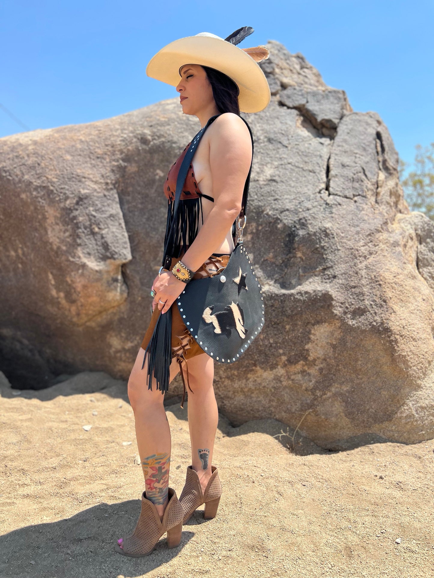 The Outlaw Pony Moon Bag ~ Dirty Mojave Signature Collection