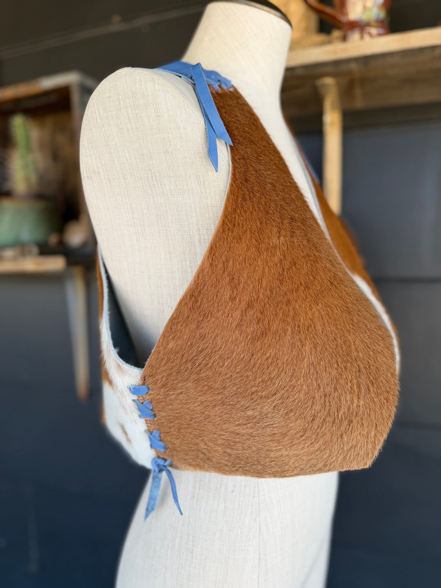 The Homestead Cowhide Vest