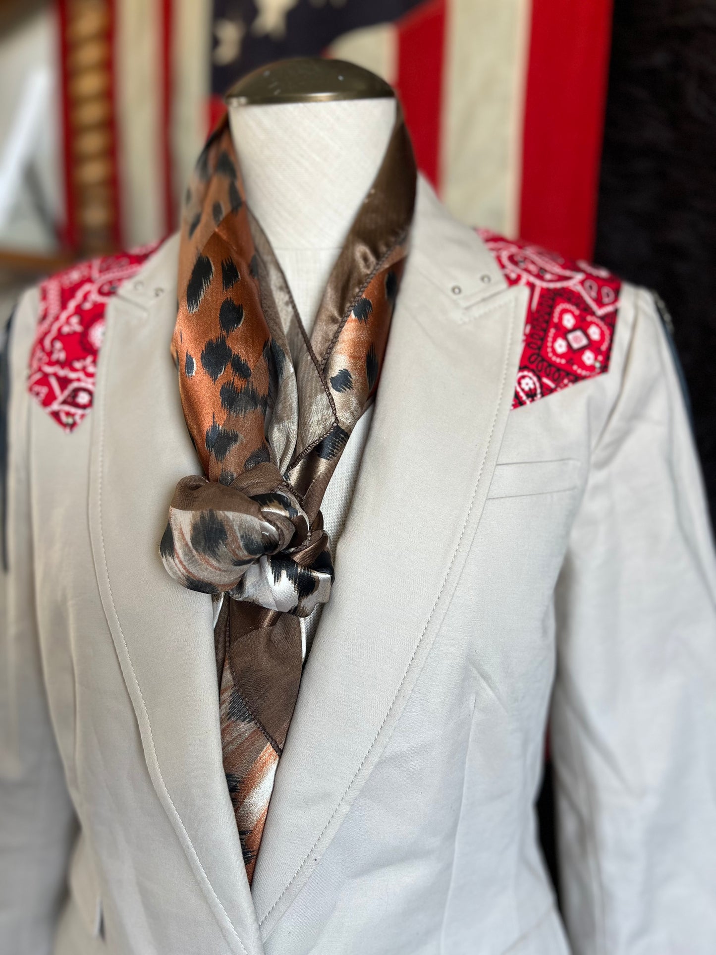 Desert Blazer Paisley Custom Western Patchwork Conchos