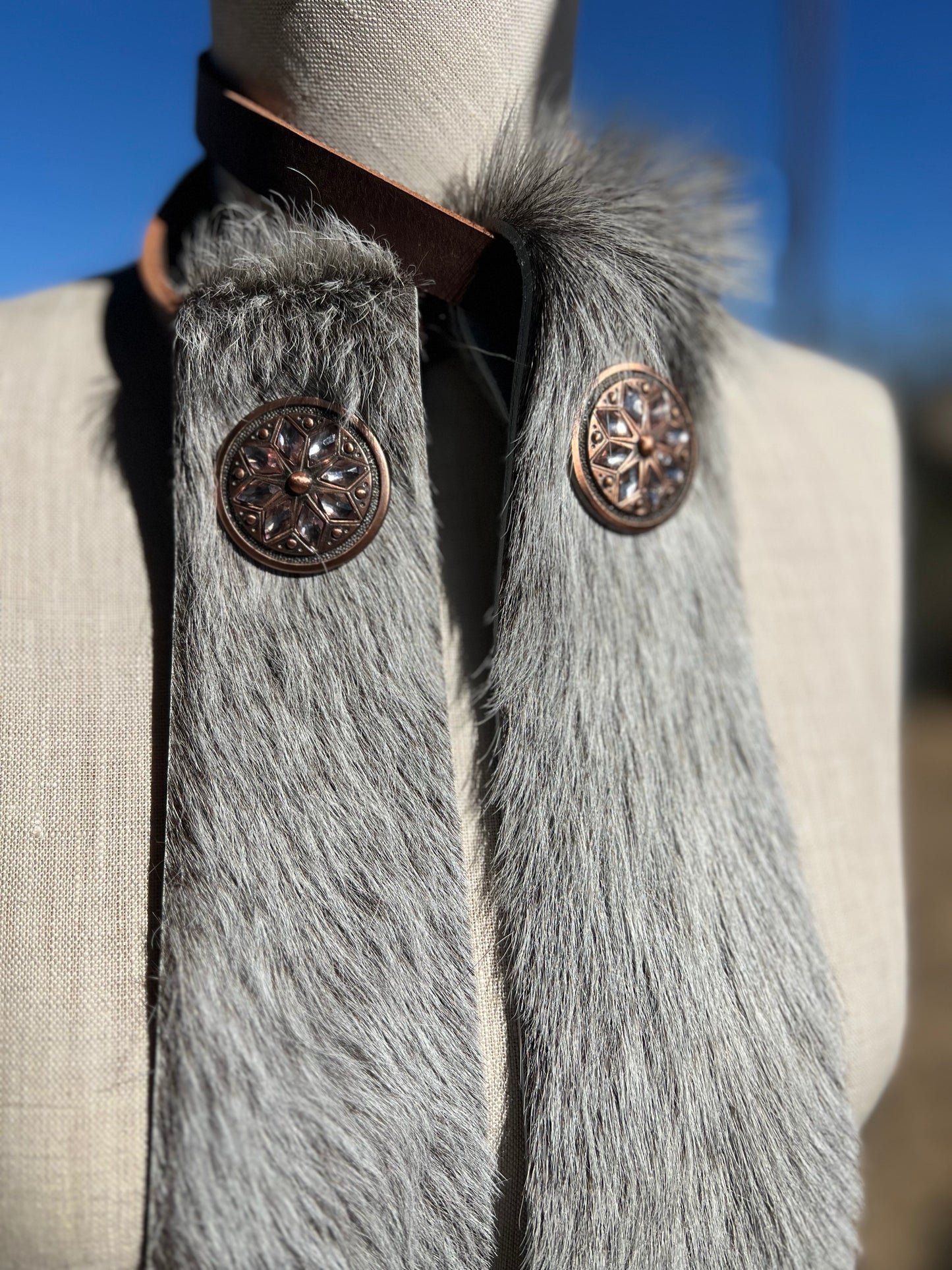 Wildhide Blade Cowhide Neck Tie by Dirty Mojave Leather