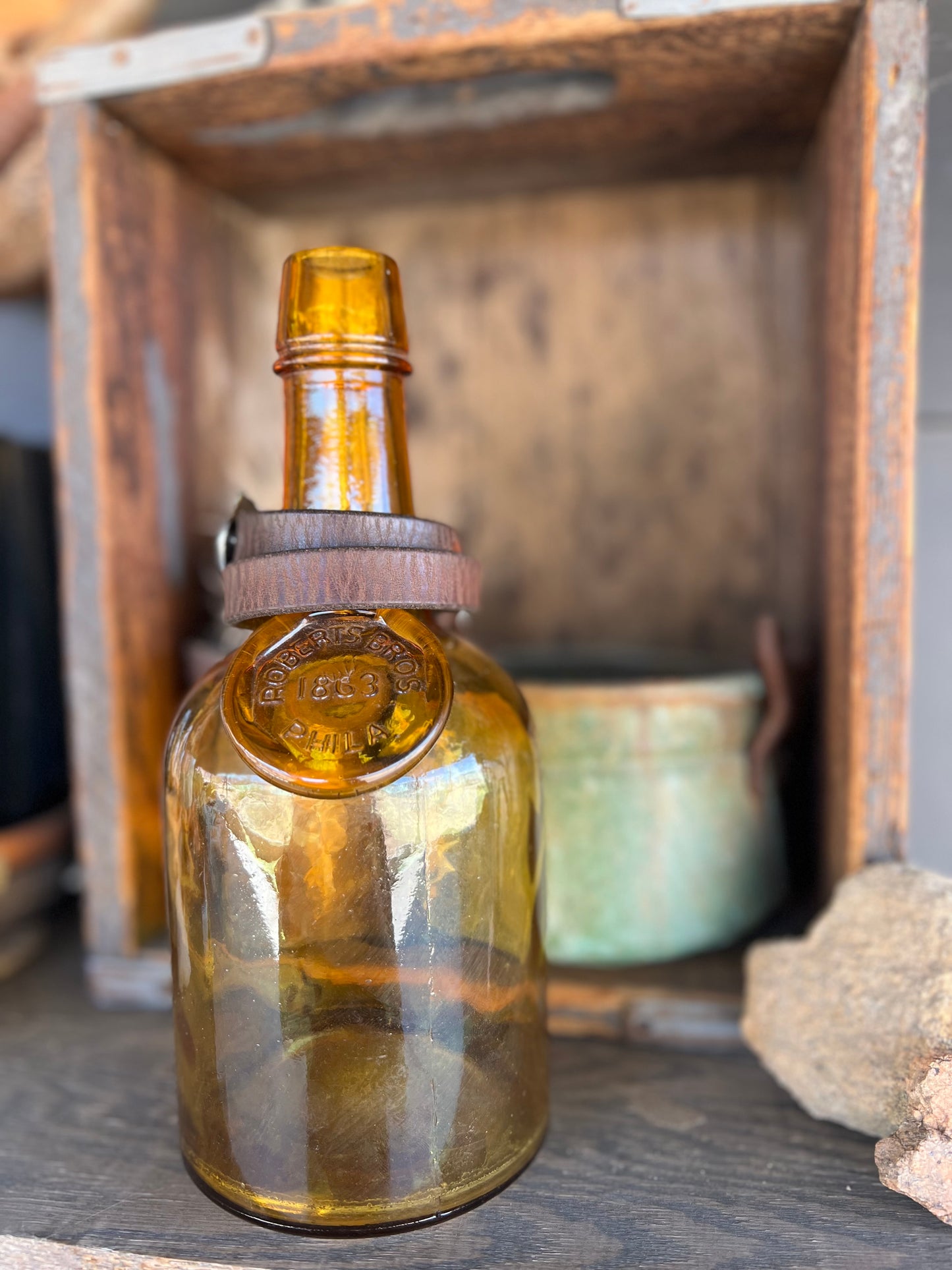 Dirty “Mojave Outlaw Cuffs” Leather Hand-Forged Western Bracelet