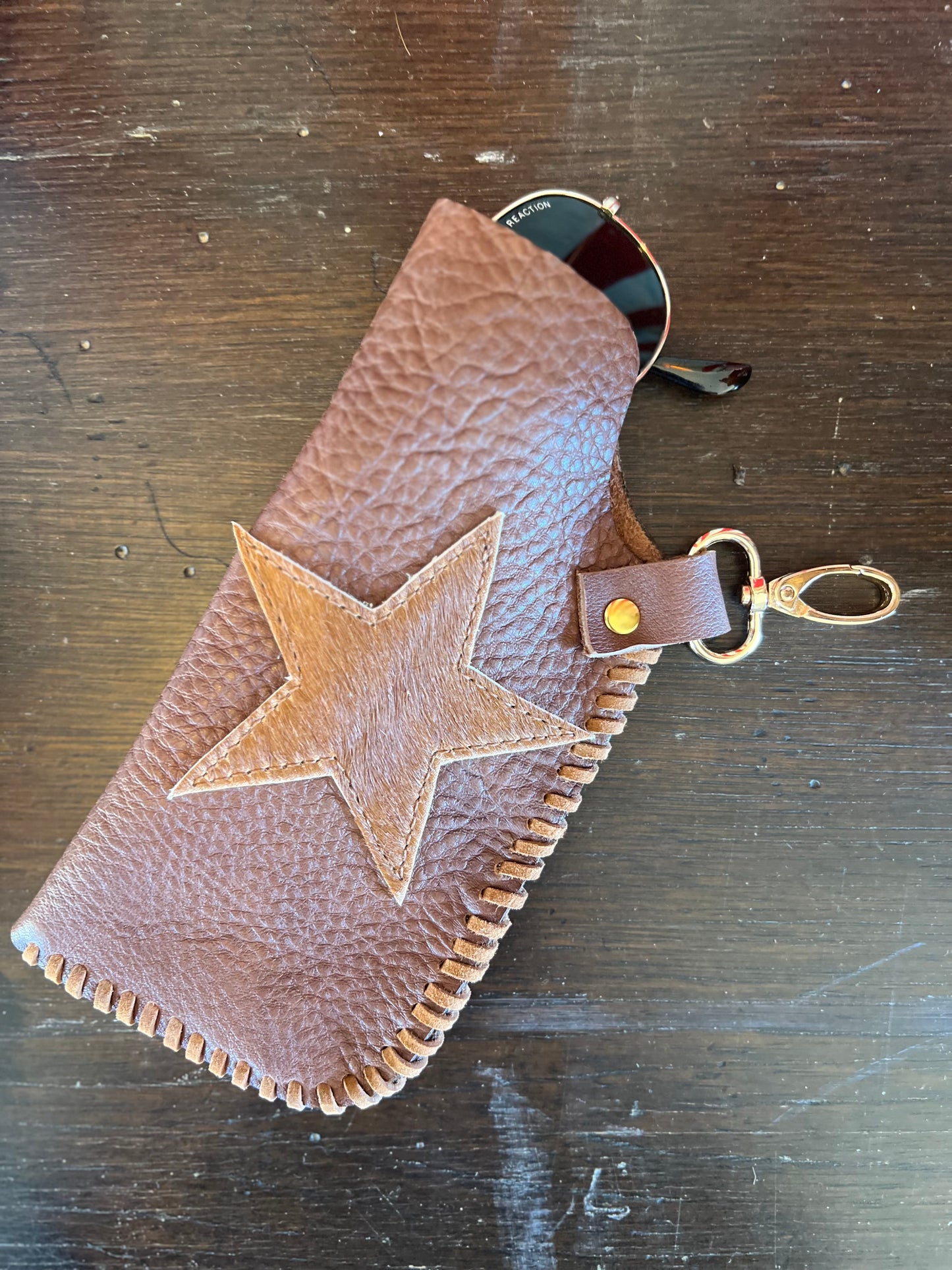 Spirit Star Cowhide Eyeglass Case