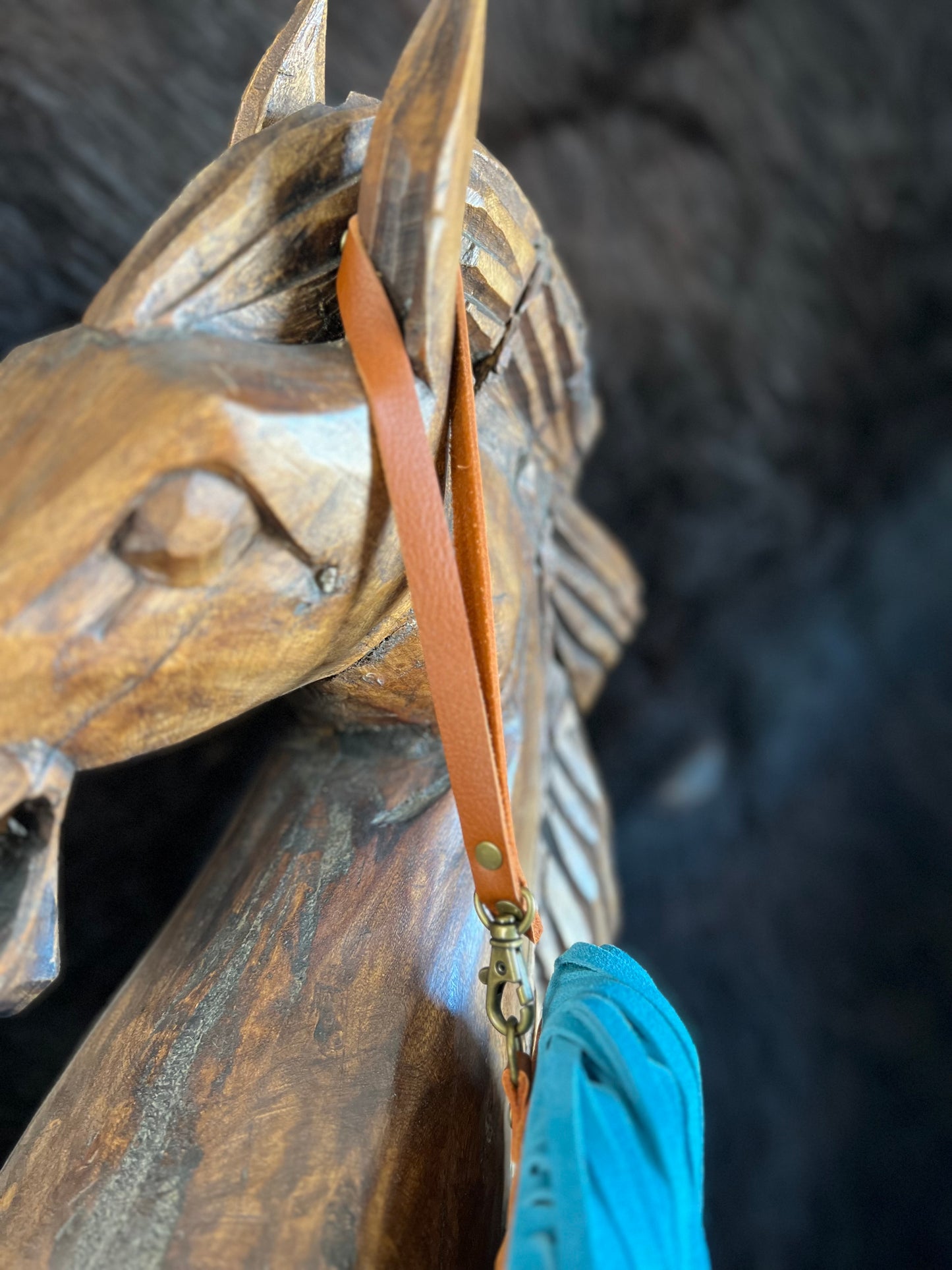 Dirty Mojave Leather Envelope Wristlet