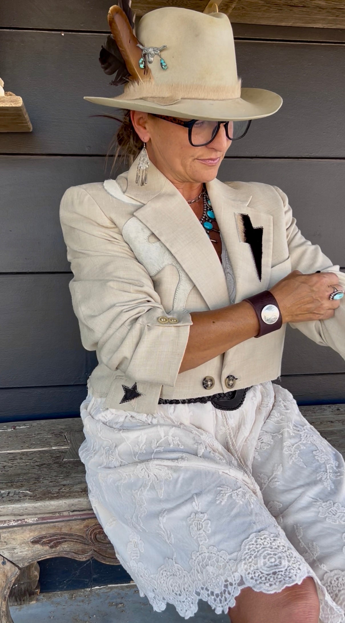 Dirty Mojave Leather “Serpent Thunder” Original Desert Blazer