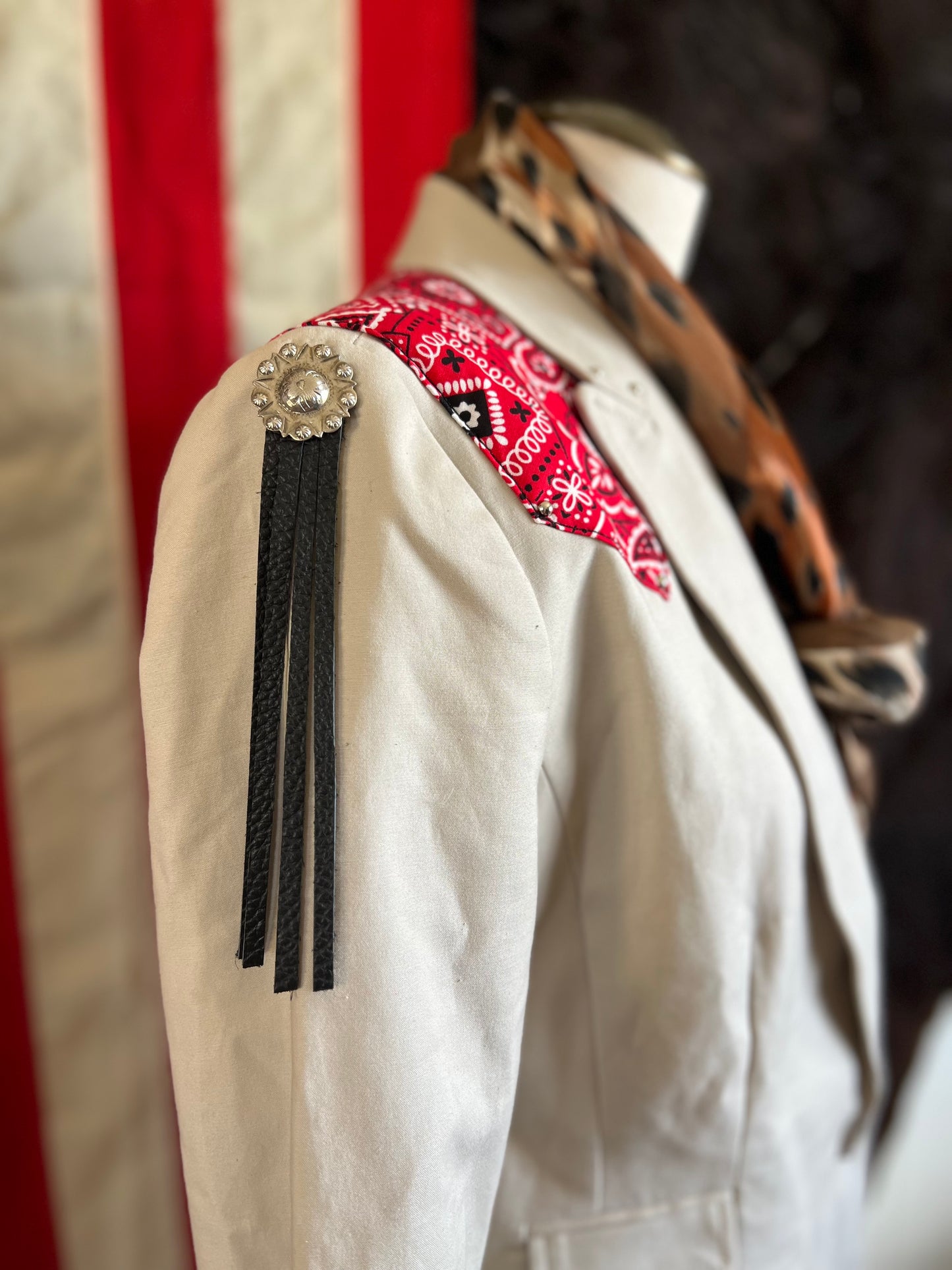 Desert Blazer Paisley Custom Western Patchwork Conchos