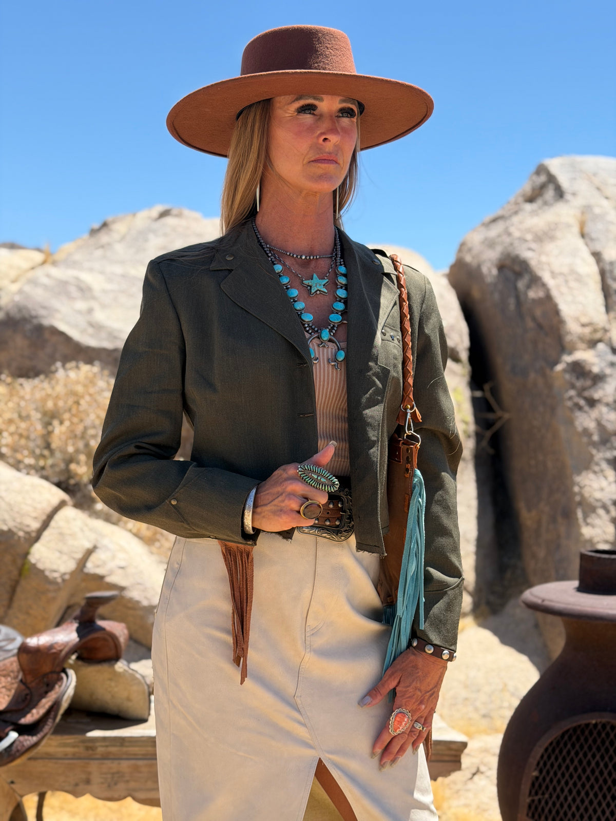 Desert Thunderbird Battalion Crop Blazer