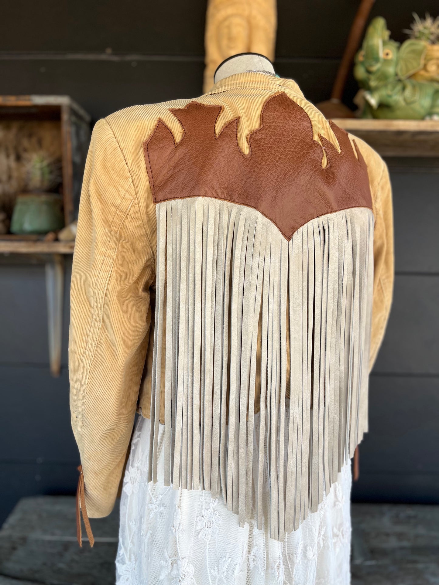 The “Fringe Canyon” Desert Blazer Dirty Mojave Leather