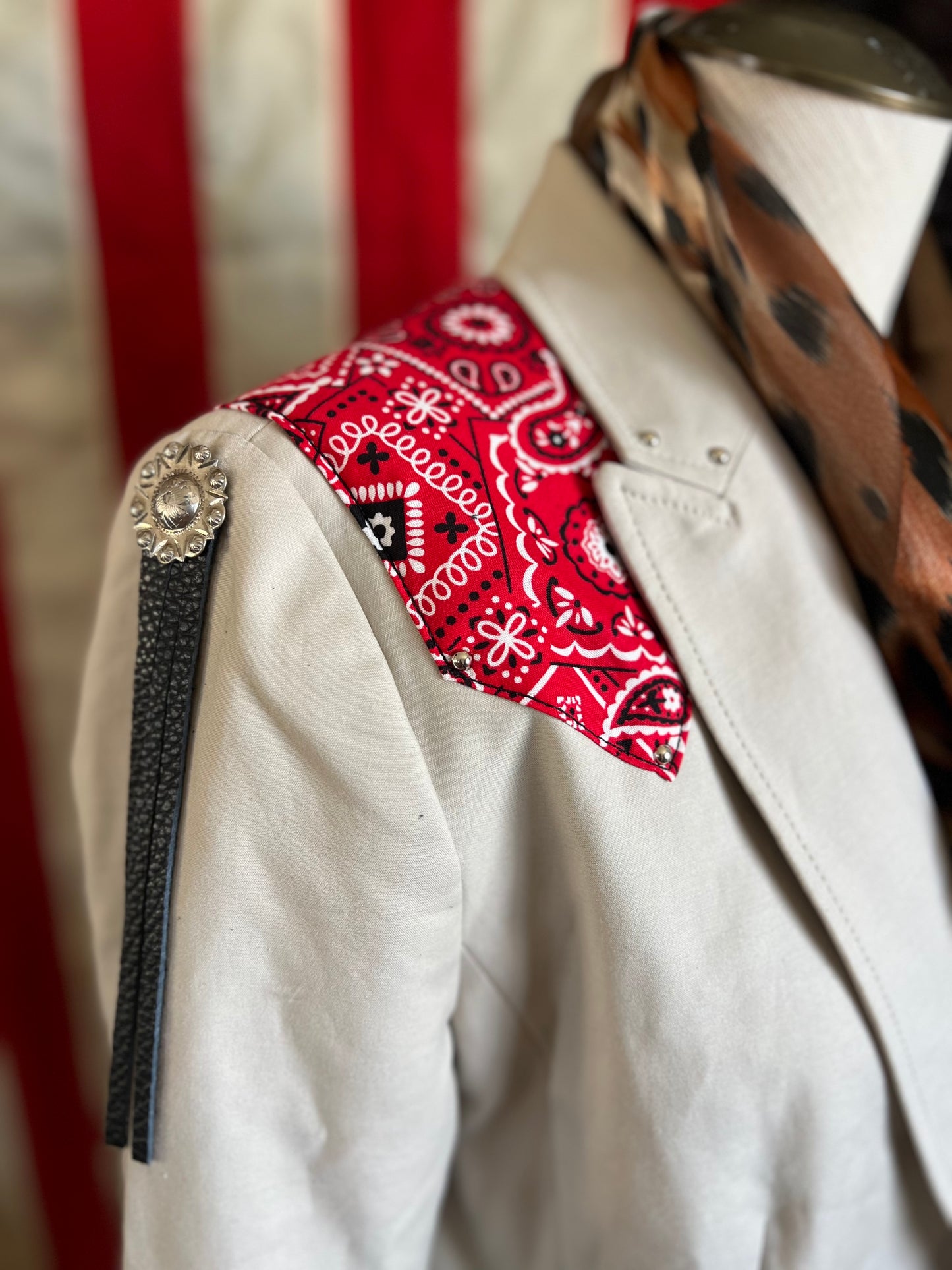 Desert Blazer Paisley Custom Western Patchwork Conchos