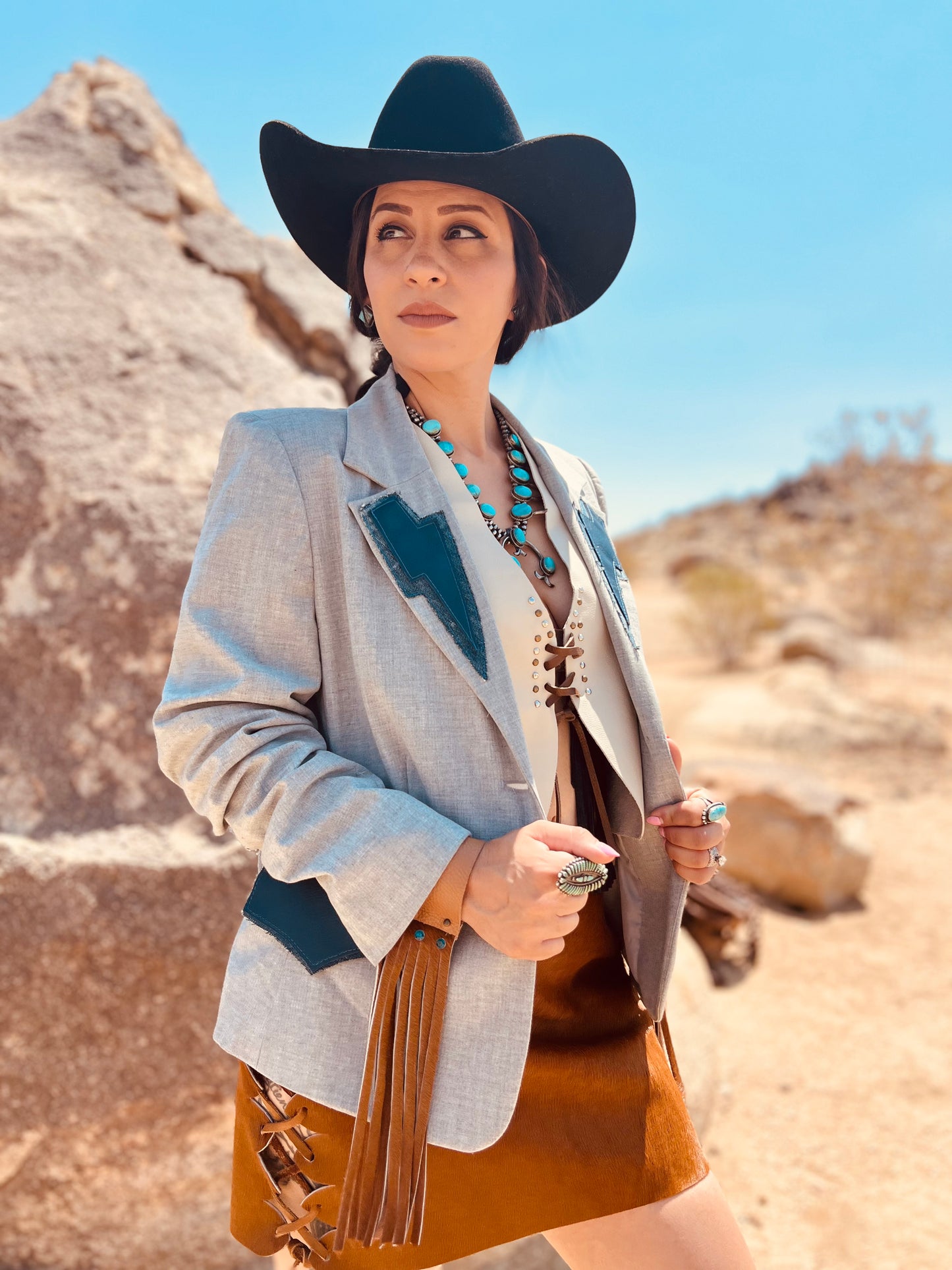 Desert Blazer Dirty Mojave Leather