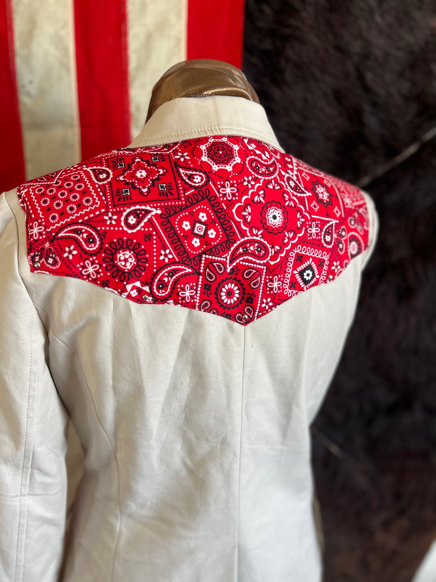 Desert Blazer Paisley Custom Western Patchwork Conchos