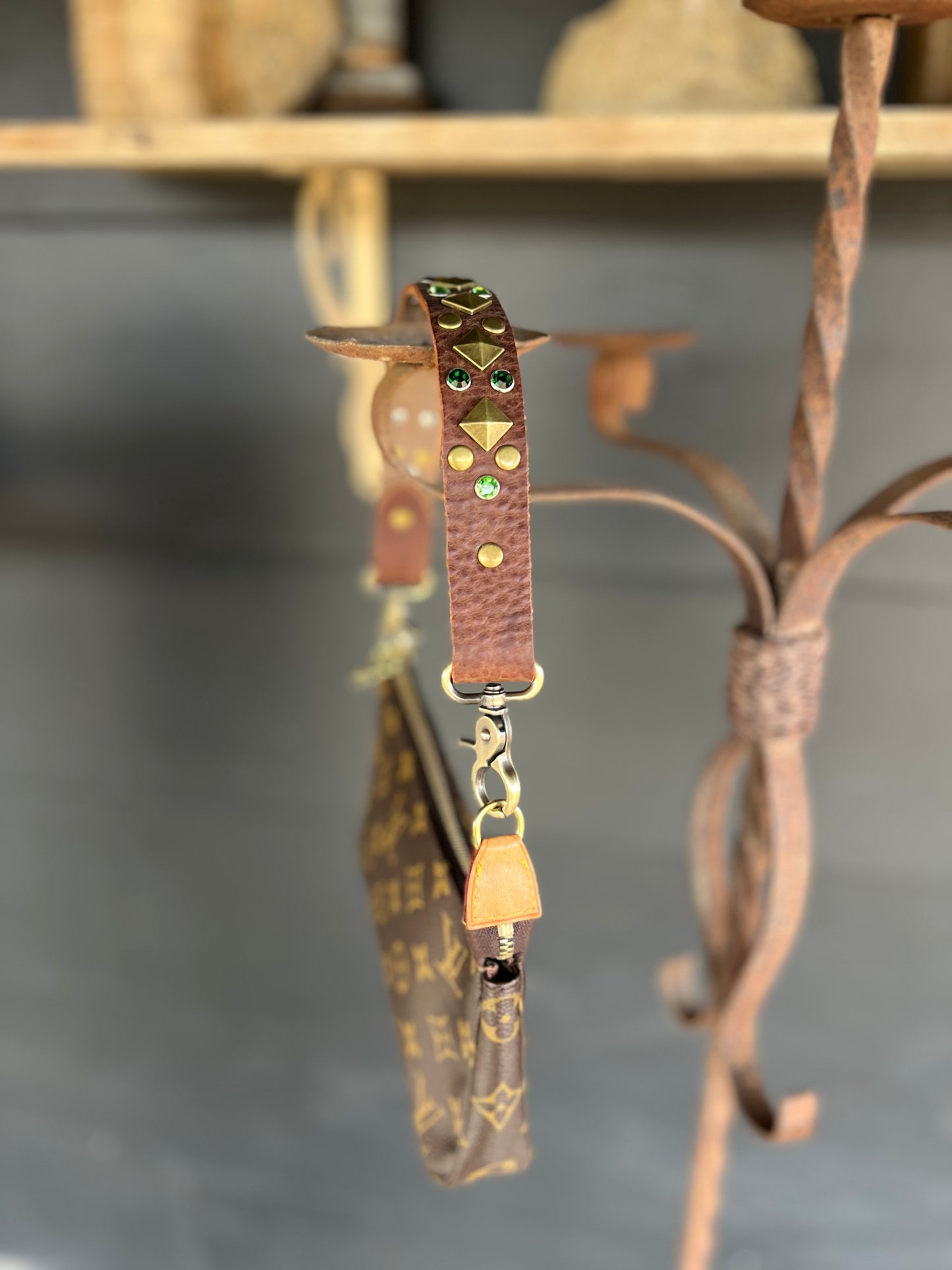The High Desert Leather Embellished Handbag Strap