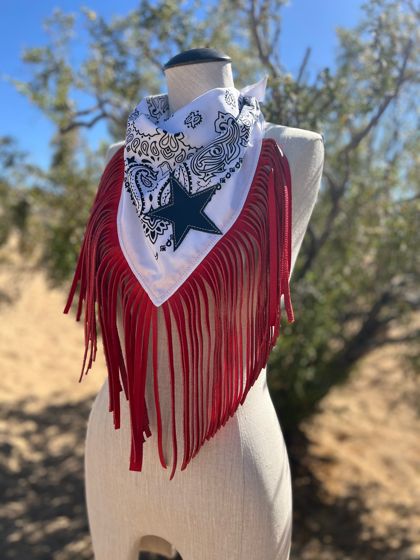 “Limited Edition 1776 Wild American Collection” Desert Dusted Fringe Bandana