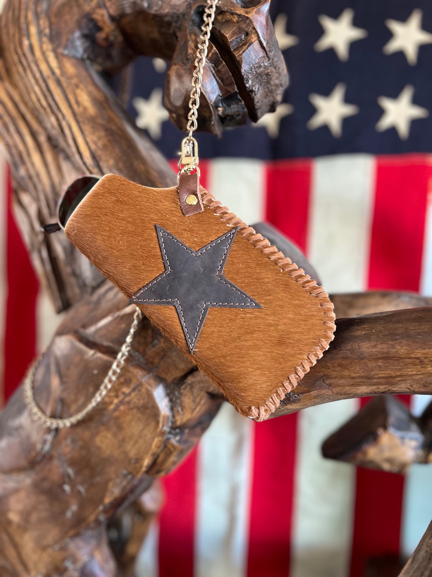 Spirit Brown Star Shades Eyeglass Case