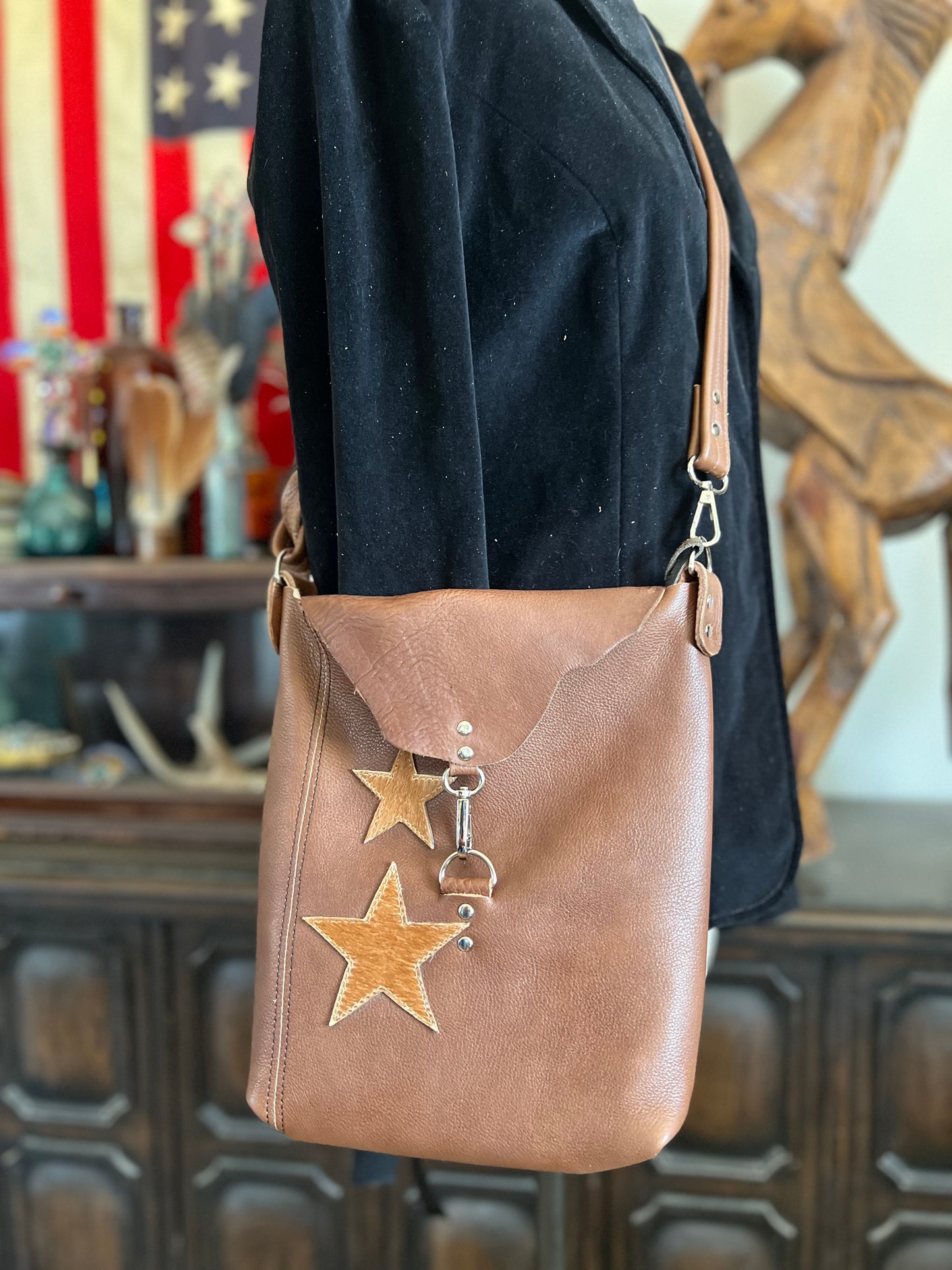 The Stars Cowhide Leather Bag