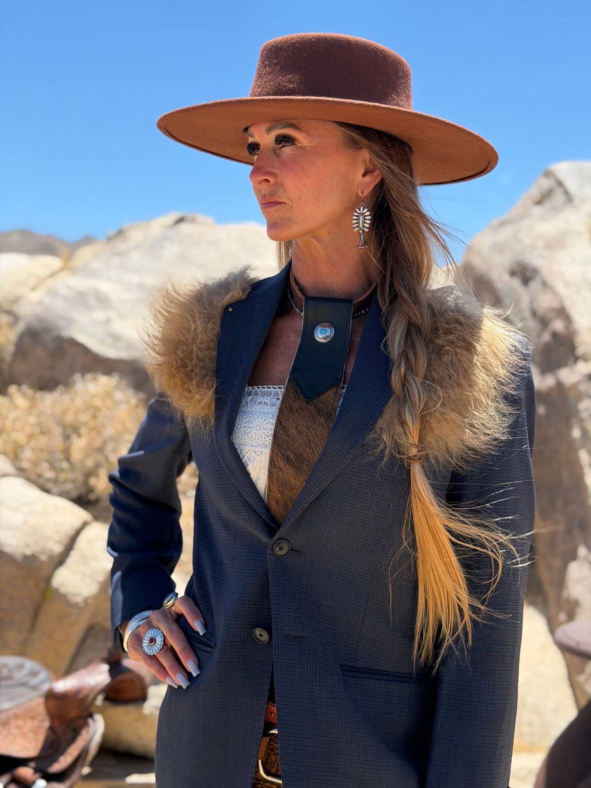 Prairie Shearling Desert Blazer