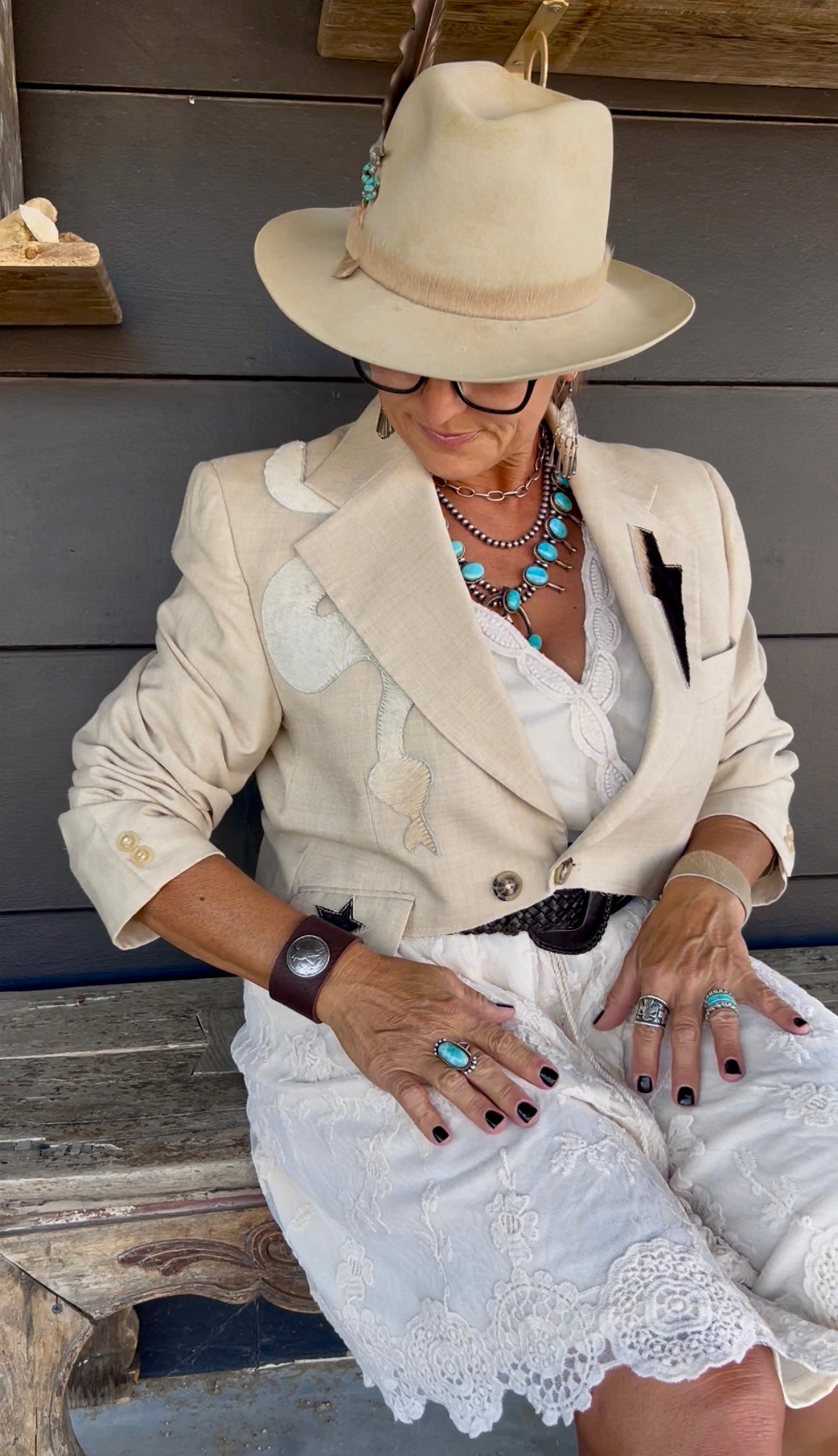 Dirty Mojave Leather “Serpent Thunder” Original Desert Blazer