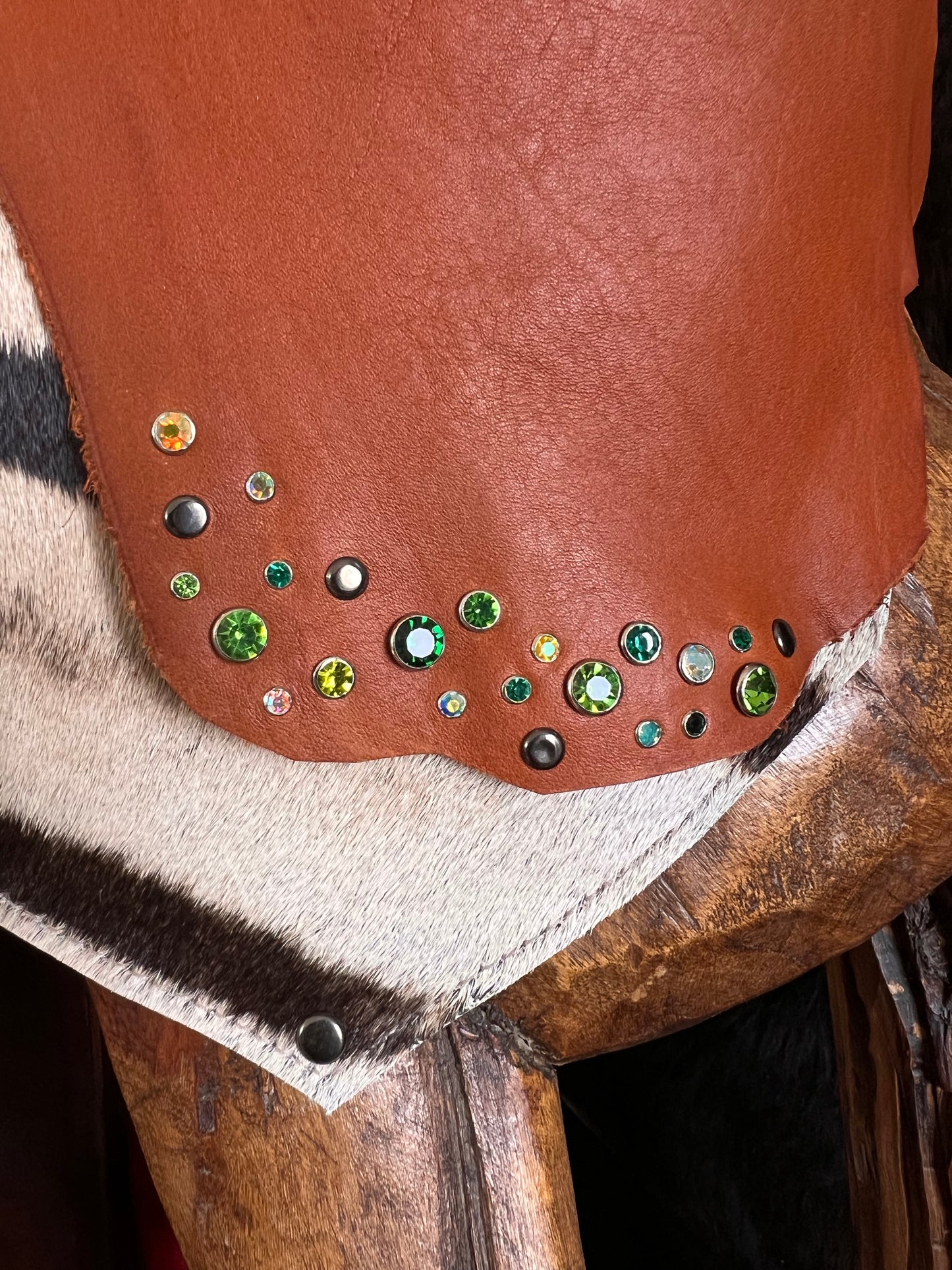 Zebra Hide Fanny Style Leather HandBag (SALE)