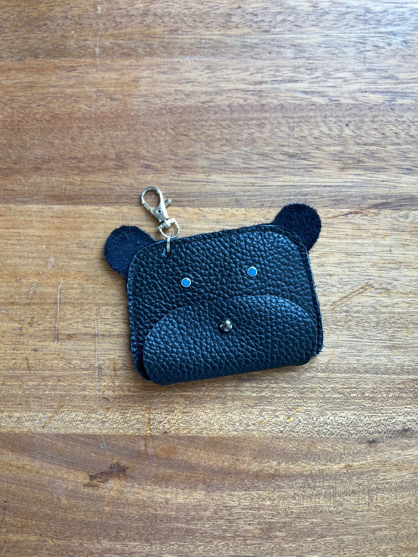 Dirty Mojave Leather BEAR Pouch Bag Charm