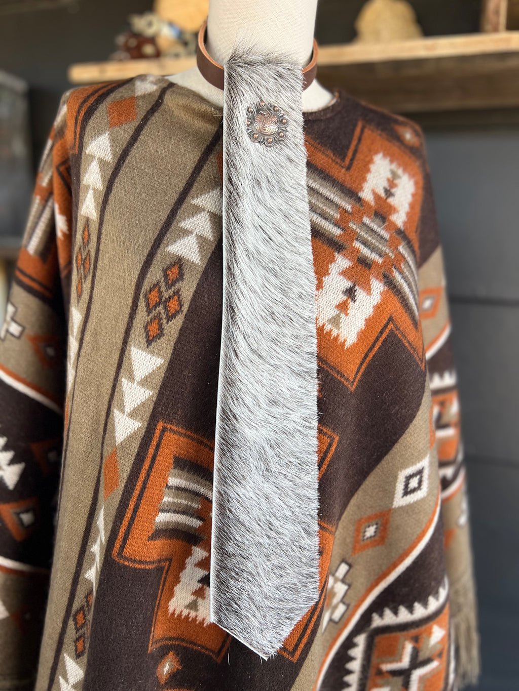 Wildhide Blade Cowhide Neck Tie by Dirty Mojave Leather