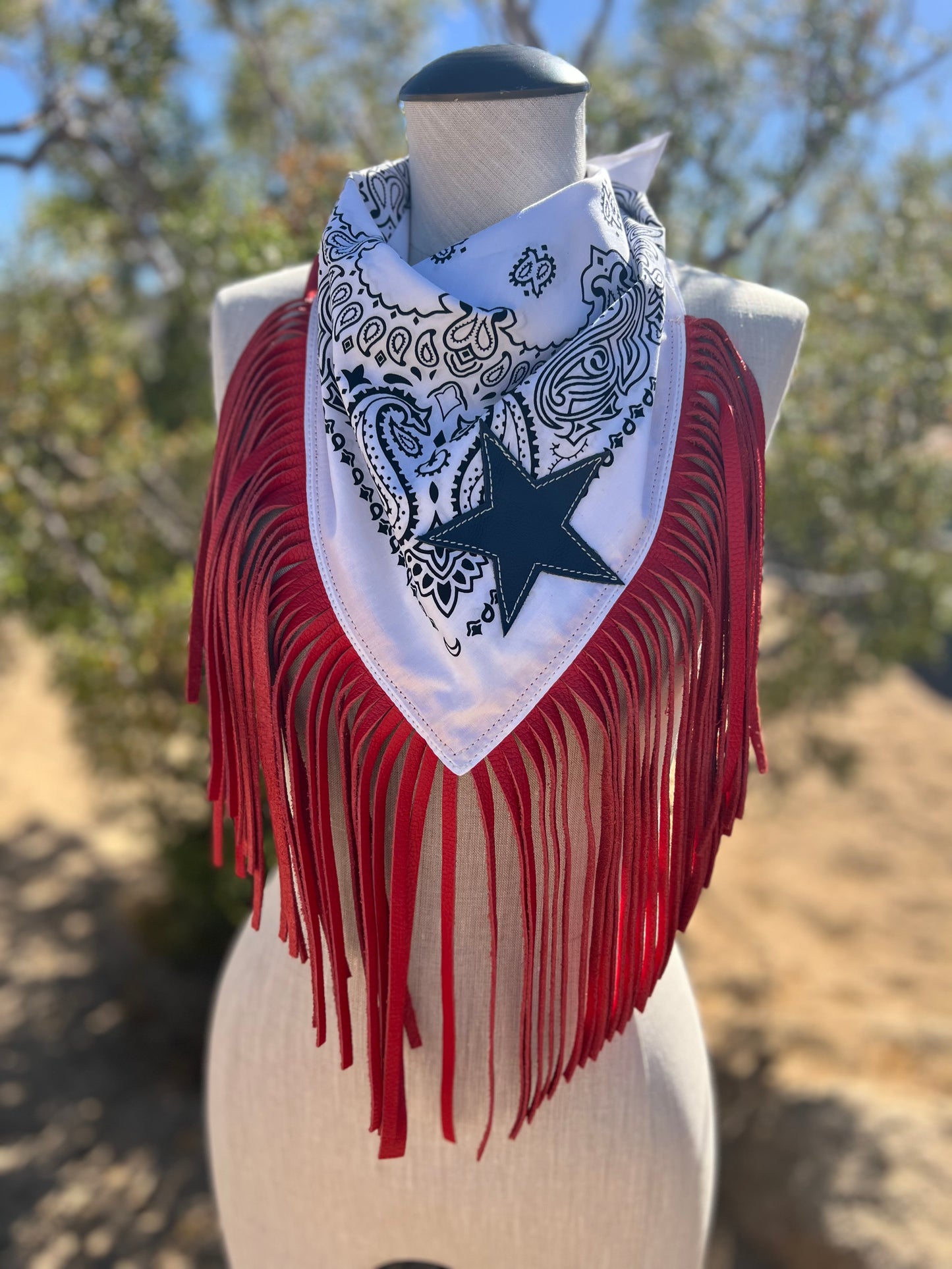 “Limited Edition 1776 Wild American Collection” Desert Dusted Fringe Bandana