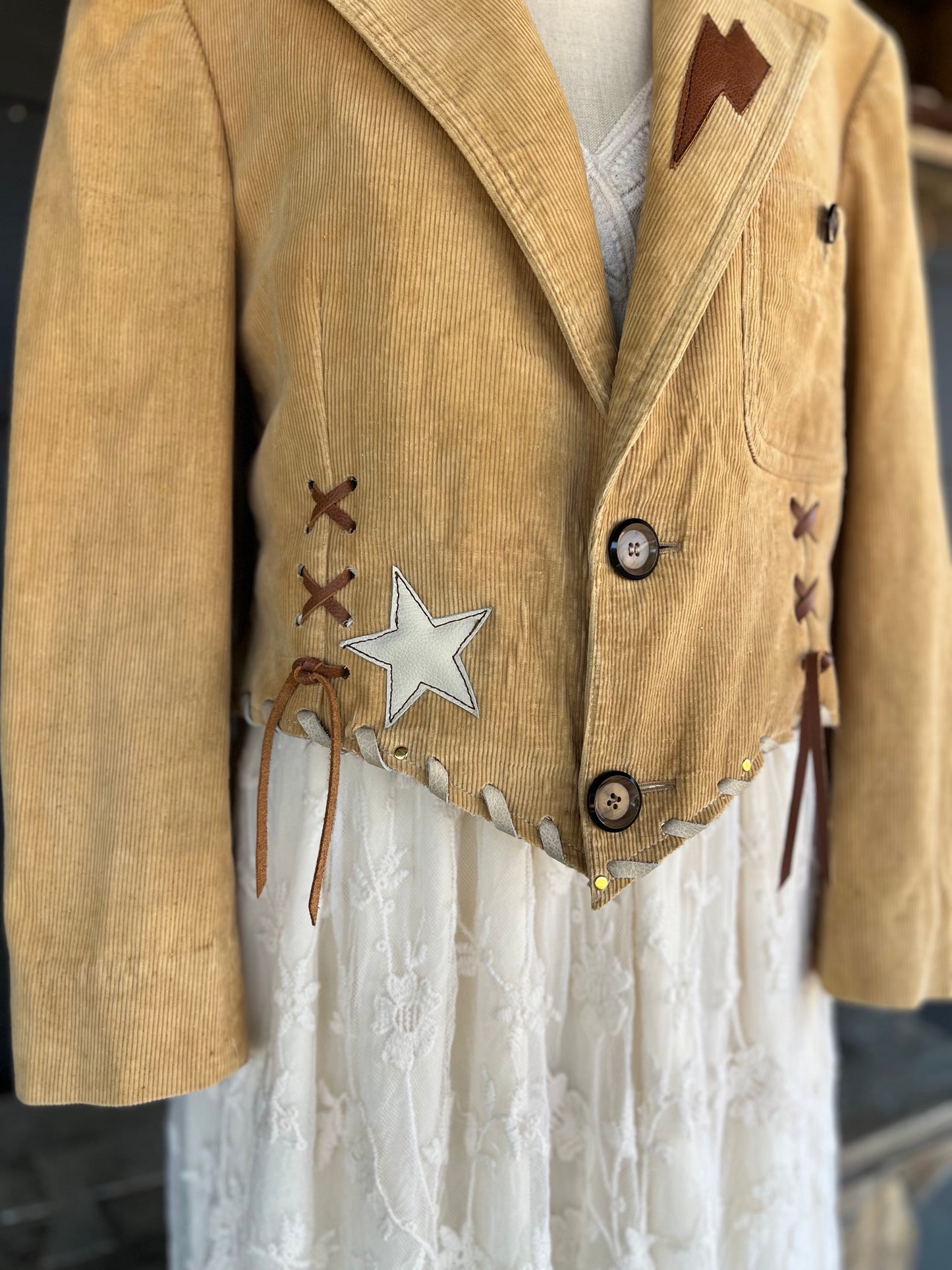 The “Fringe Canyon” Desert Blazer Dirty Mojave Leather