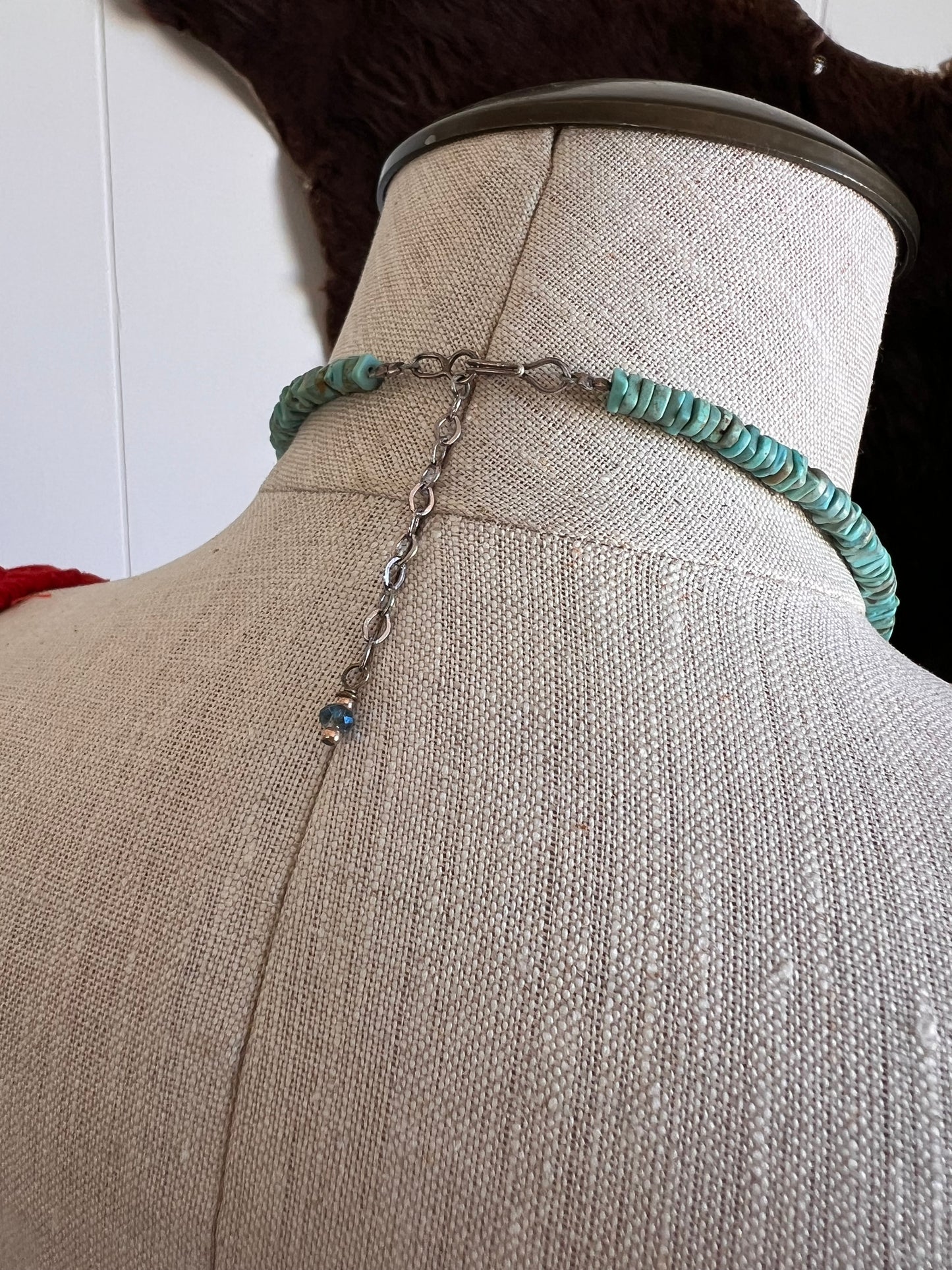 Old Pawn Turquoise and Spiney Oyster Necklace