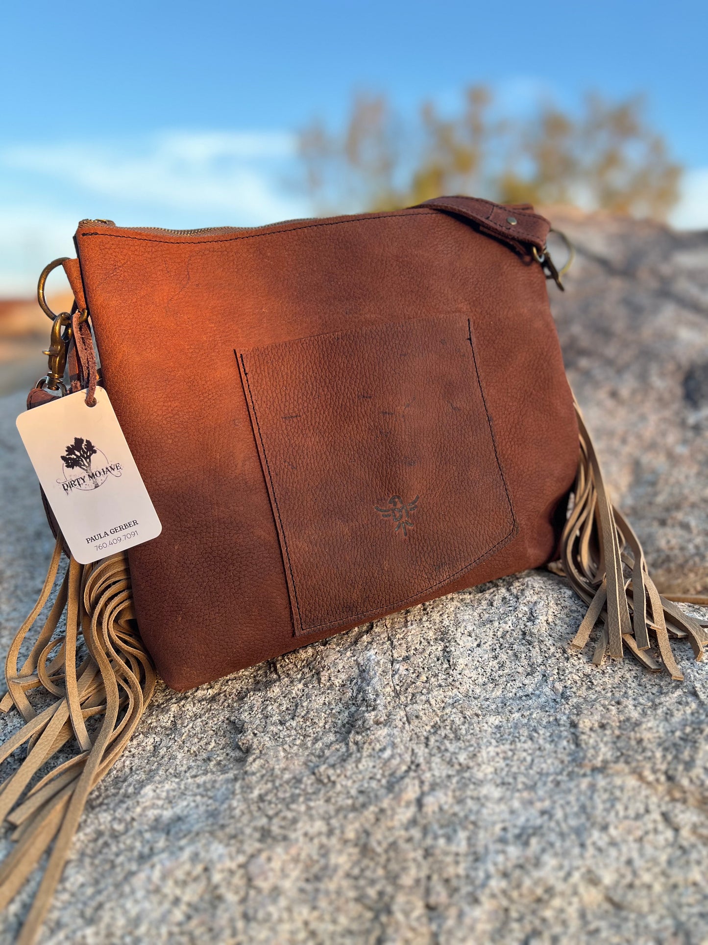 The Trail Pack Carry Fringe Leather Handbag