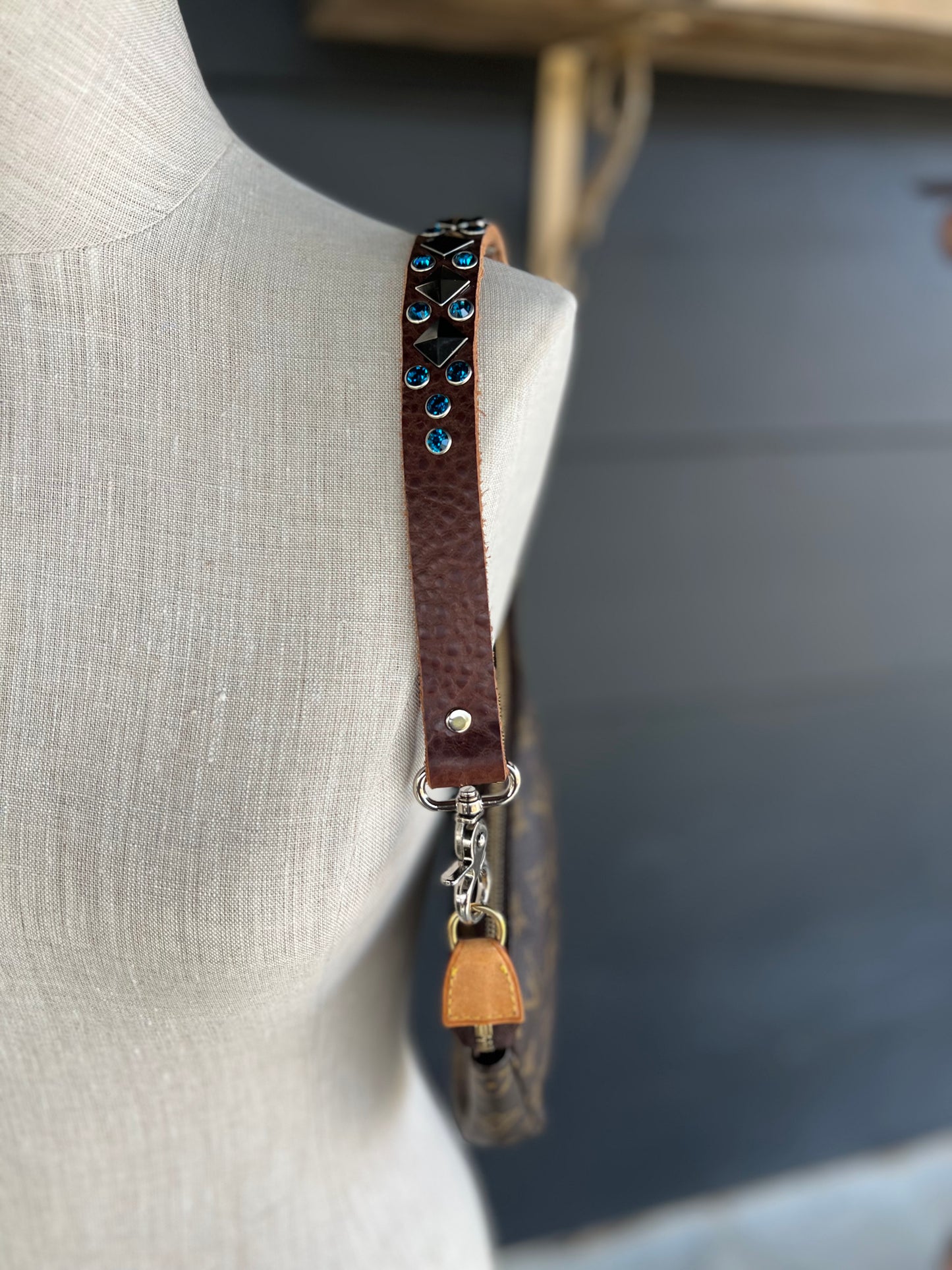 The High Desert Leather Embellished Handbag Strap