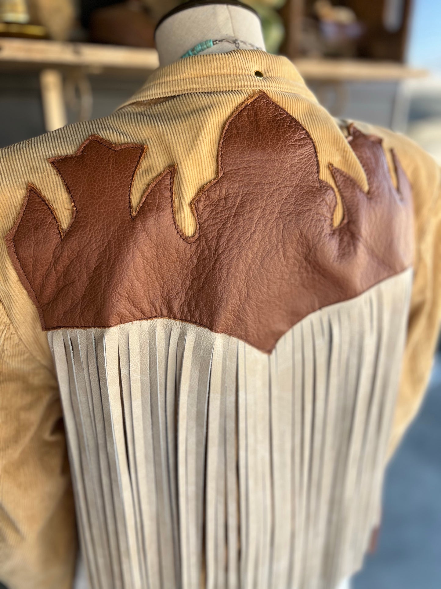 The “Fringe Canyon” Desert Blazer Dirty Mojave Leather