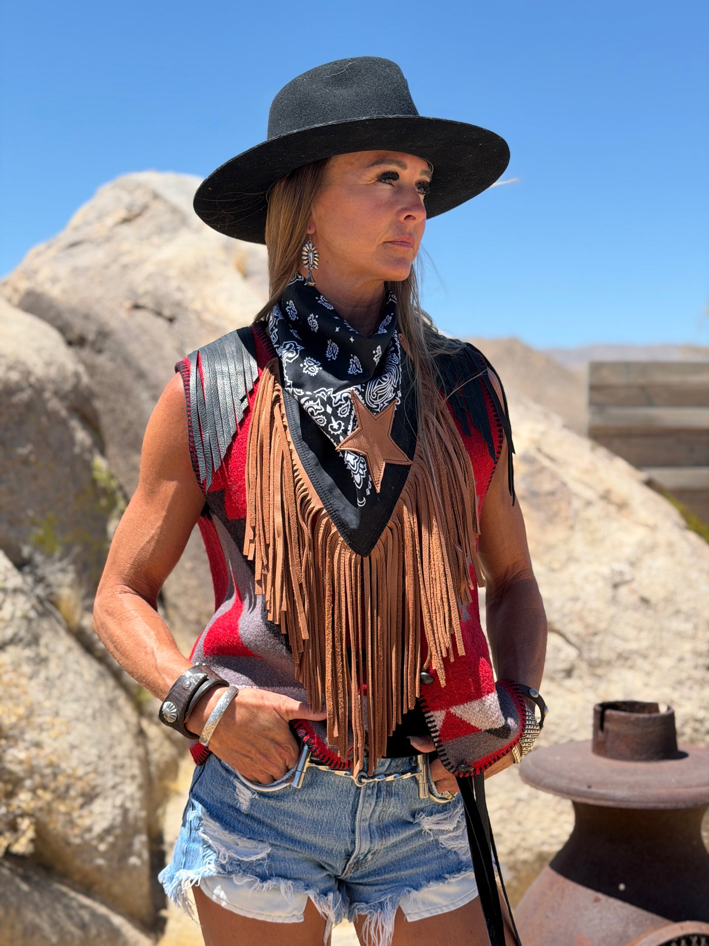 Vintage Virgin Wool Nanook Brand Aztec Vest