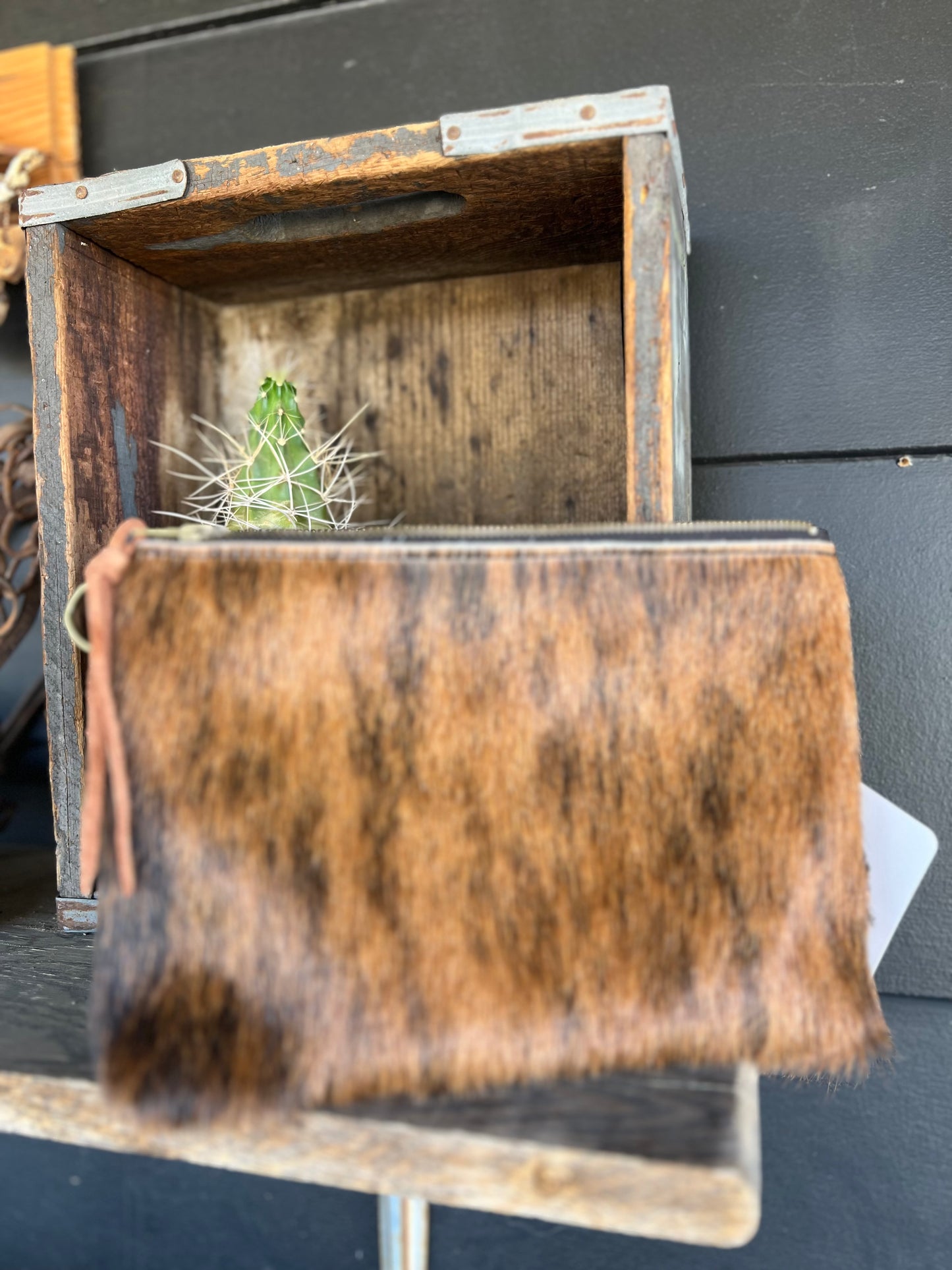 The Trail Pack Mini Leather Make Up Bag