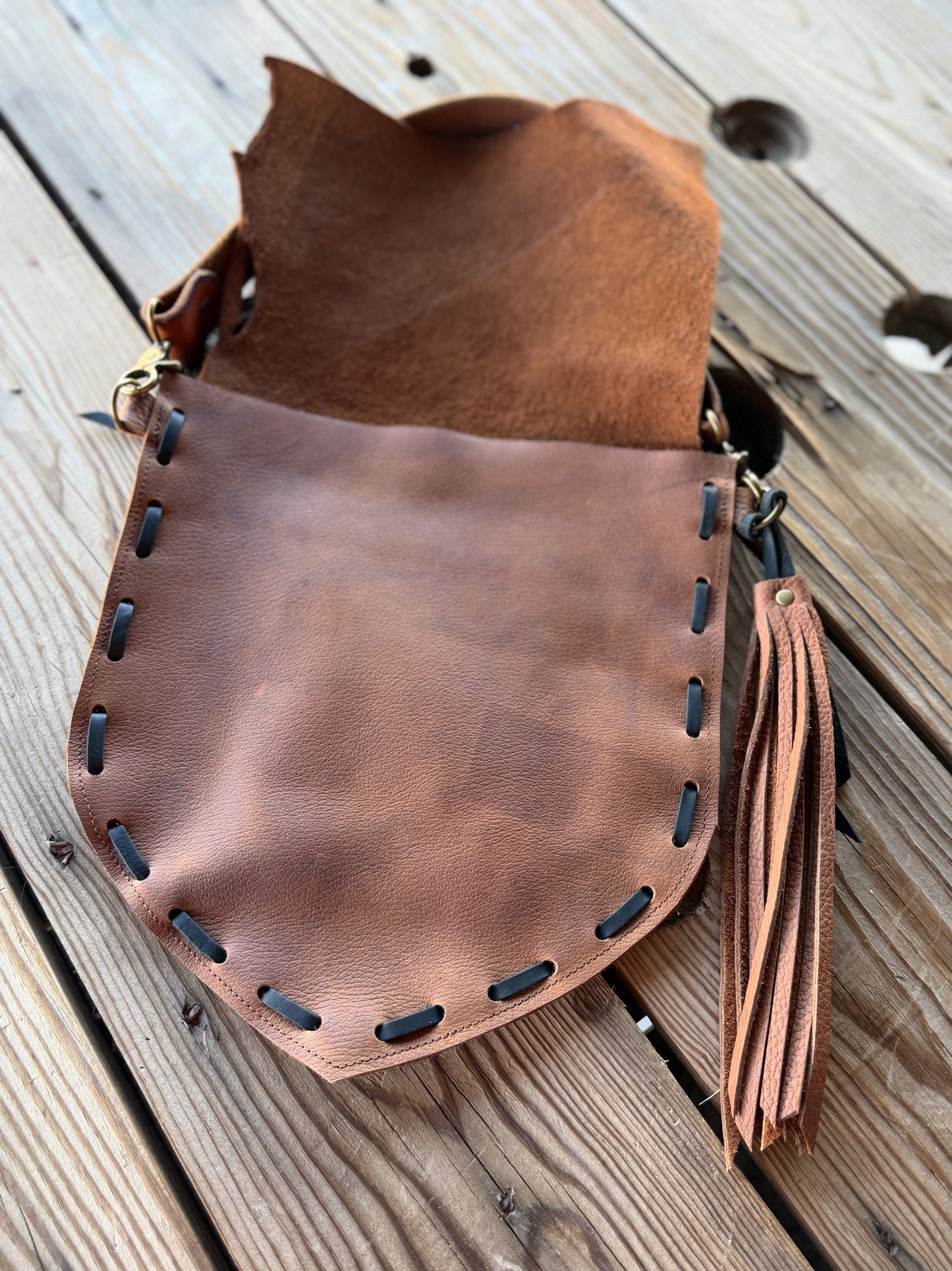 The Long Draw Leather Handbag