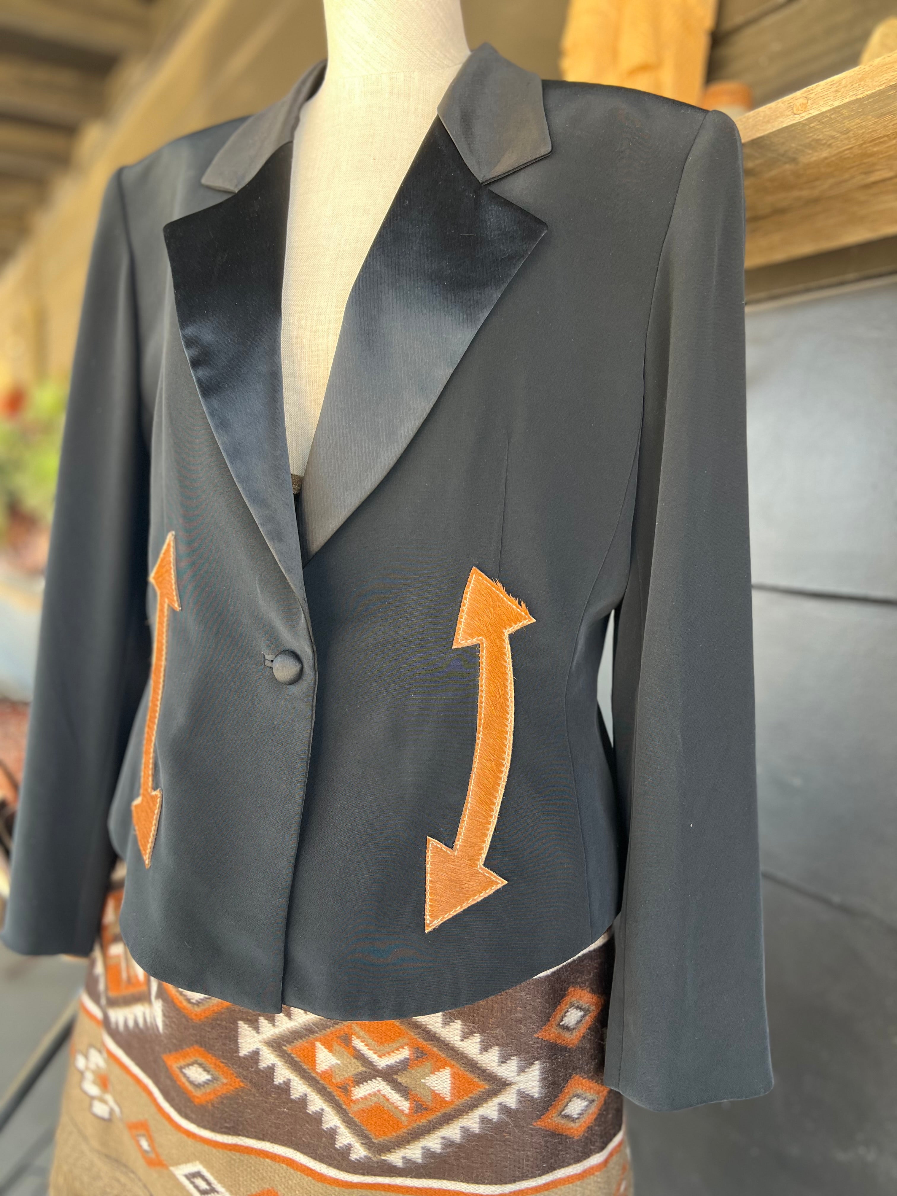 Dirty Mojave Desert Crop Blazer Bird