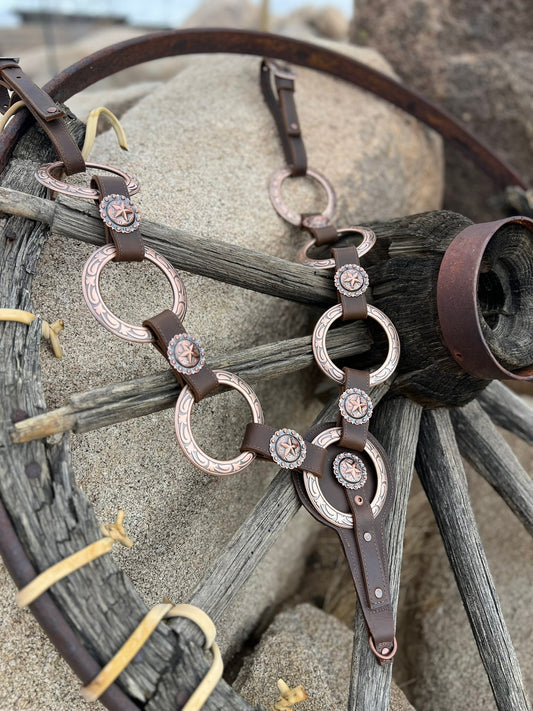 Dirty Mojave Leather Jeremiah  Watt Copper Breast Collar