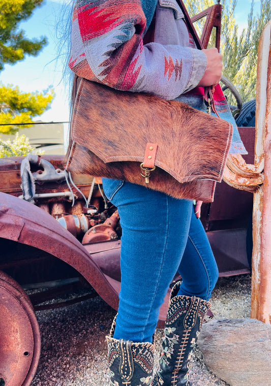 The Legacy Clutch Handbag Cowhide