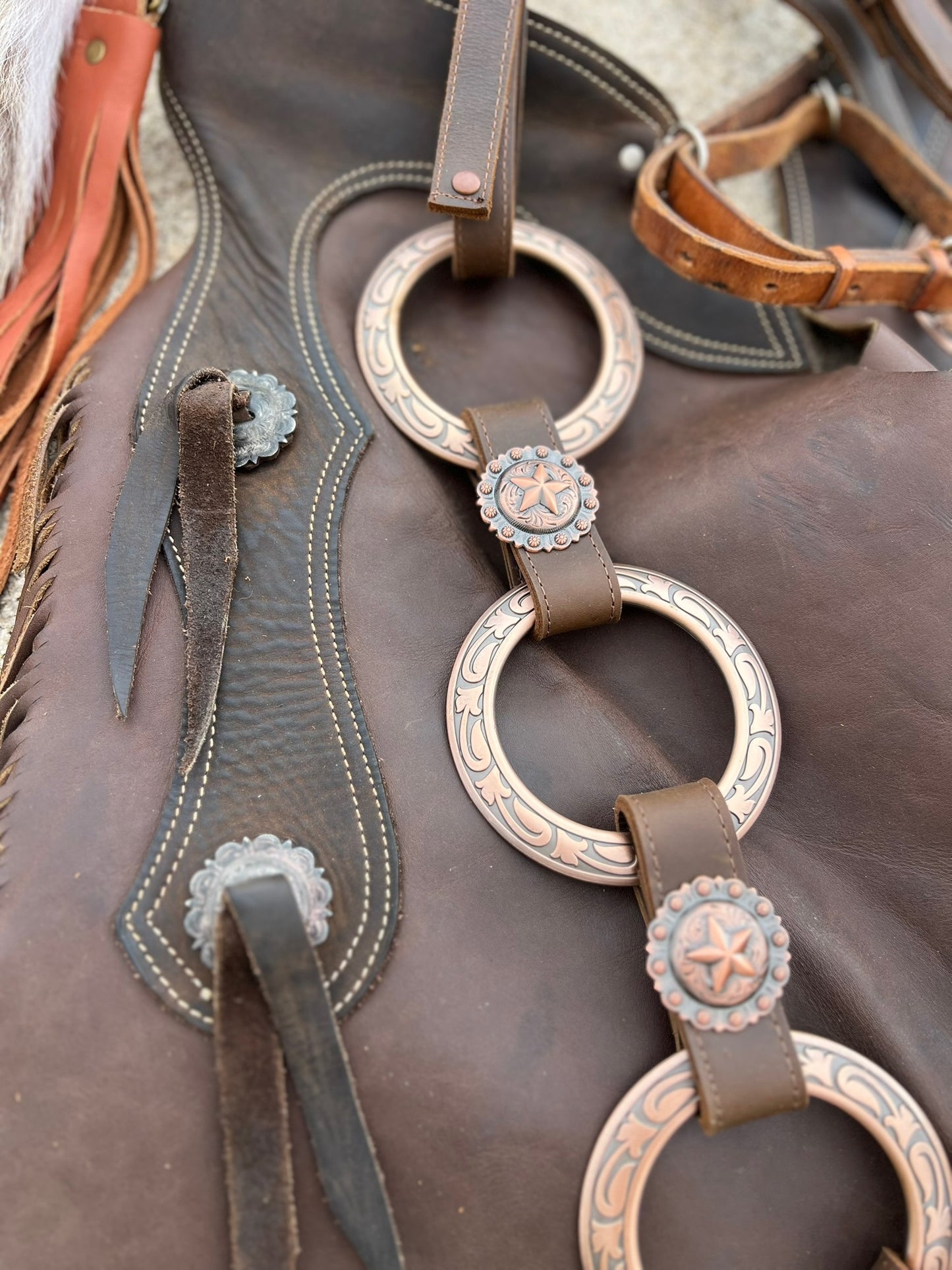 Dirty Mojave Leather Jeremiah  Watt Copper Breast Collar