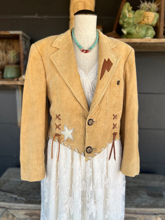 The “Fringe Canyon” Desert Blazer Dirty Mojave Leather
