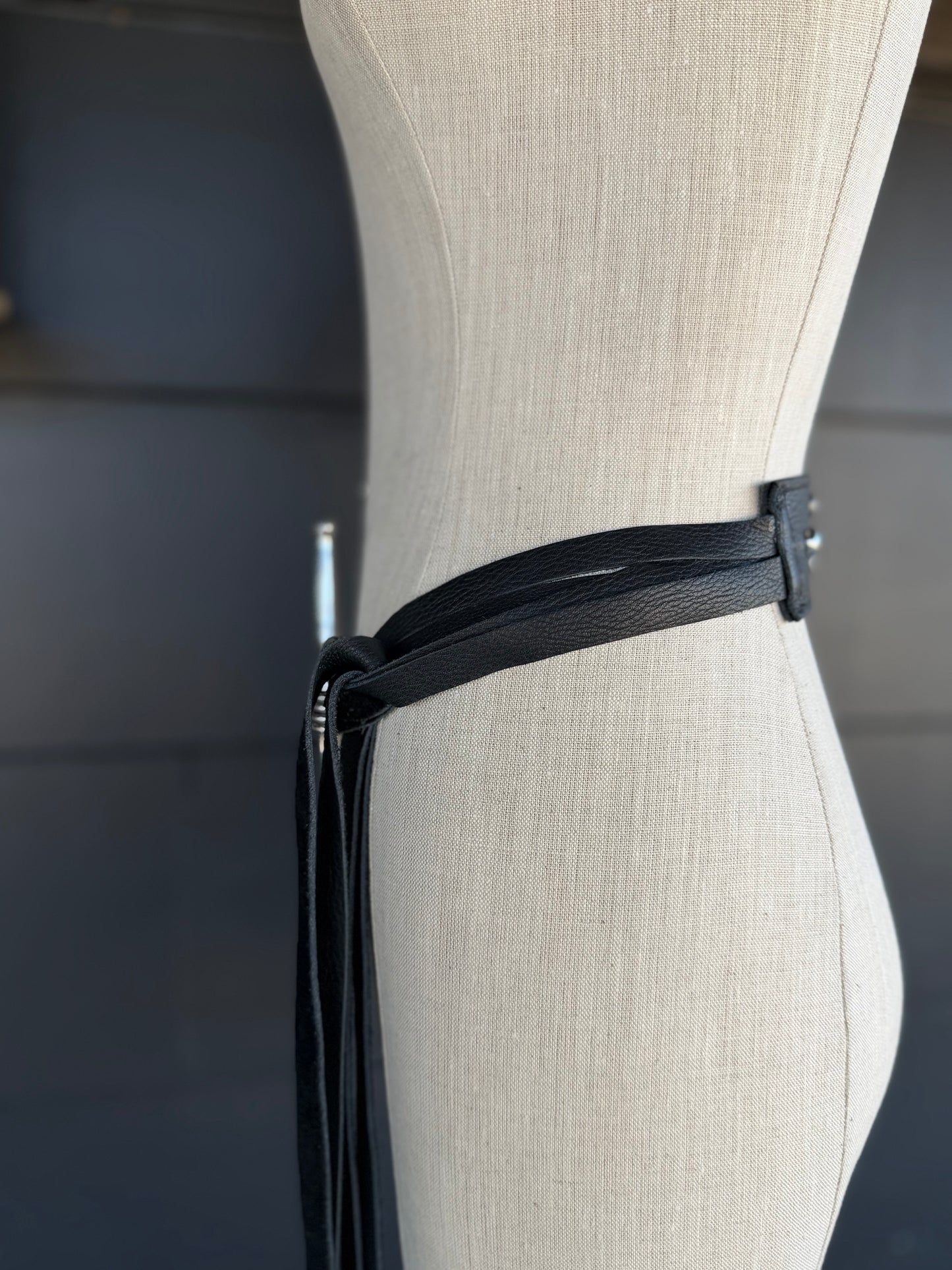 The Mojave Horse Bit Leather Tassel Belt