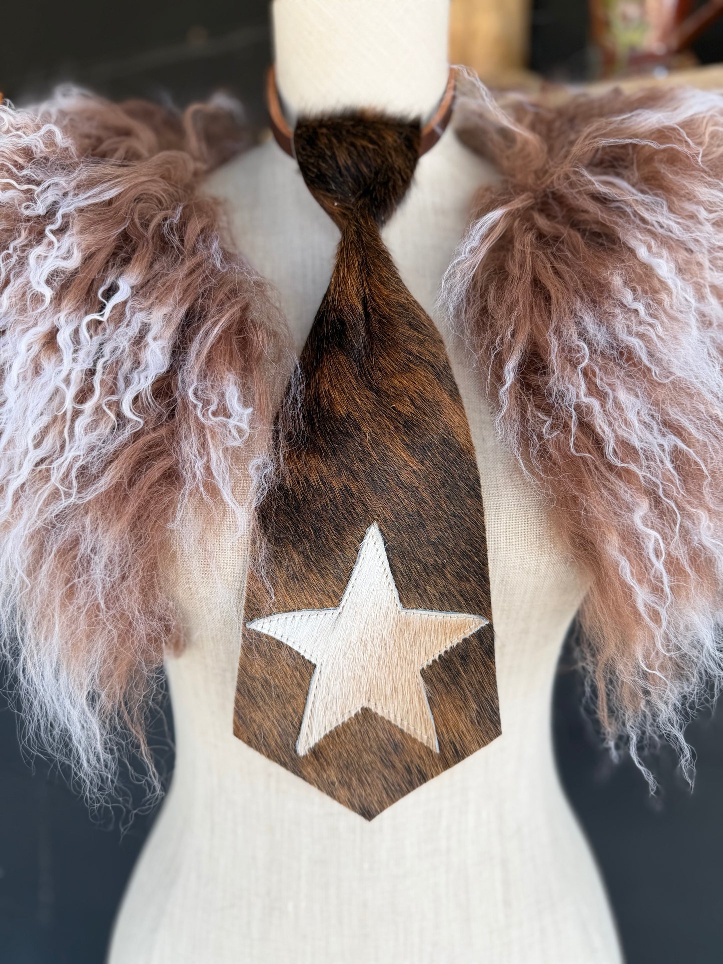 Dirty Mojave Star Heirloom Leather & Necktie