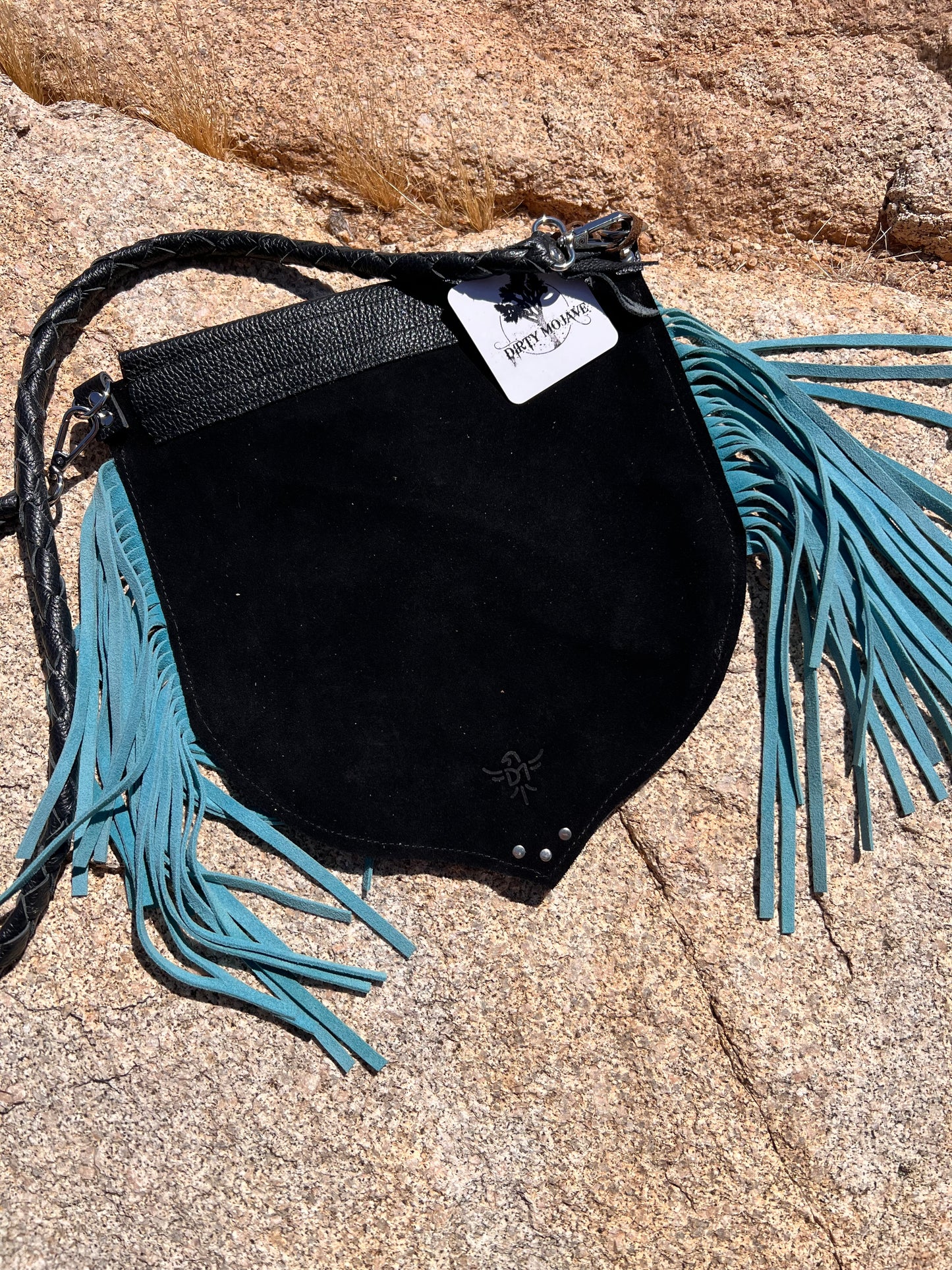 “The Black Mesa Fringe” Leather Handbag
