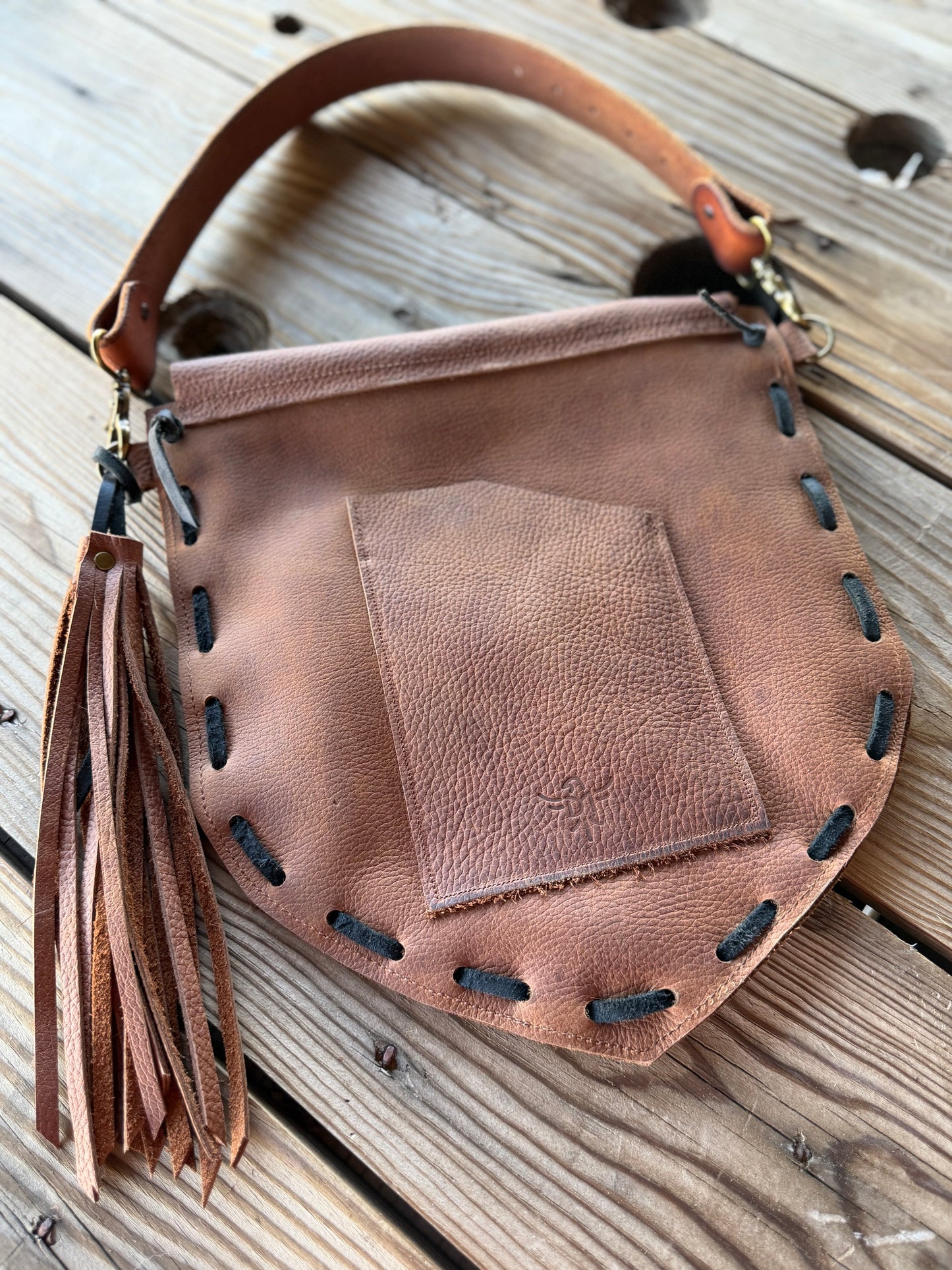 The Long Draw Leather Handbag