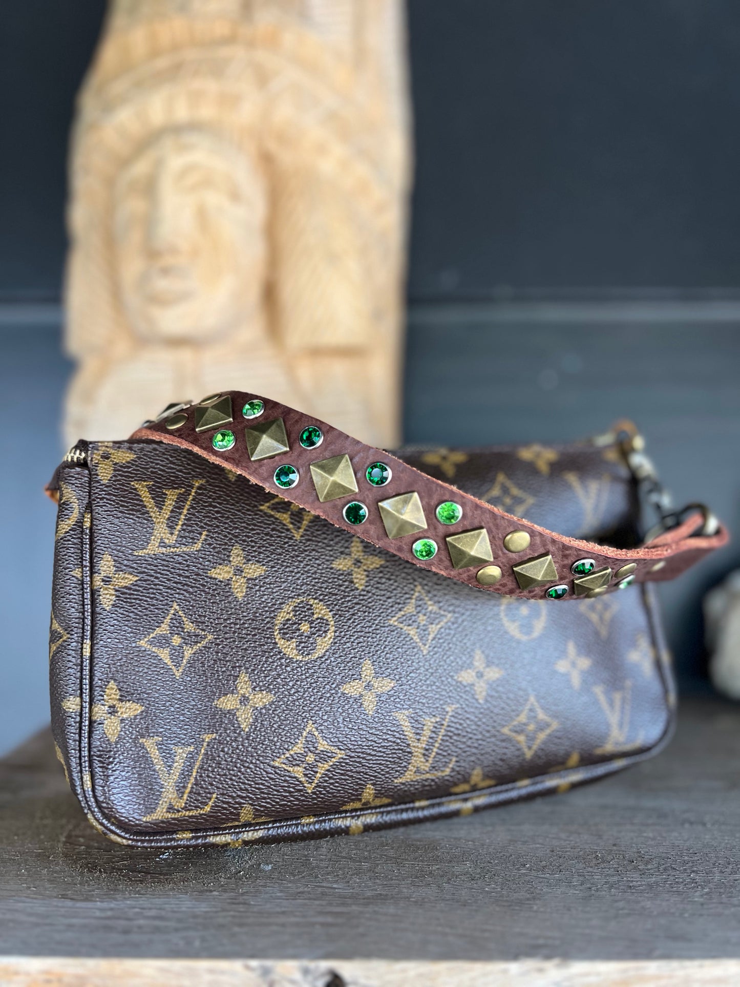 The High Desert Leather Embellished Handbag Strap