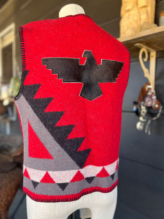 Vintage Virgin Wool Nanook Brand Aztec Vest