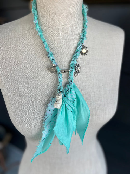 Badlands Braids Bandana Western Charm Necklace