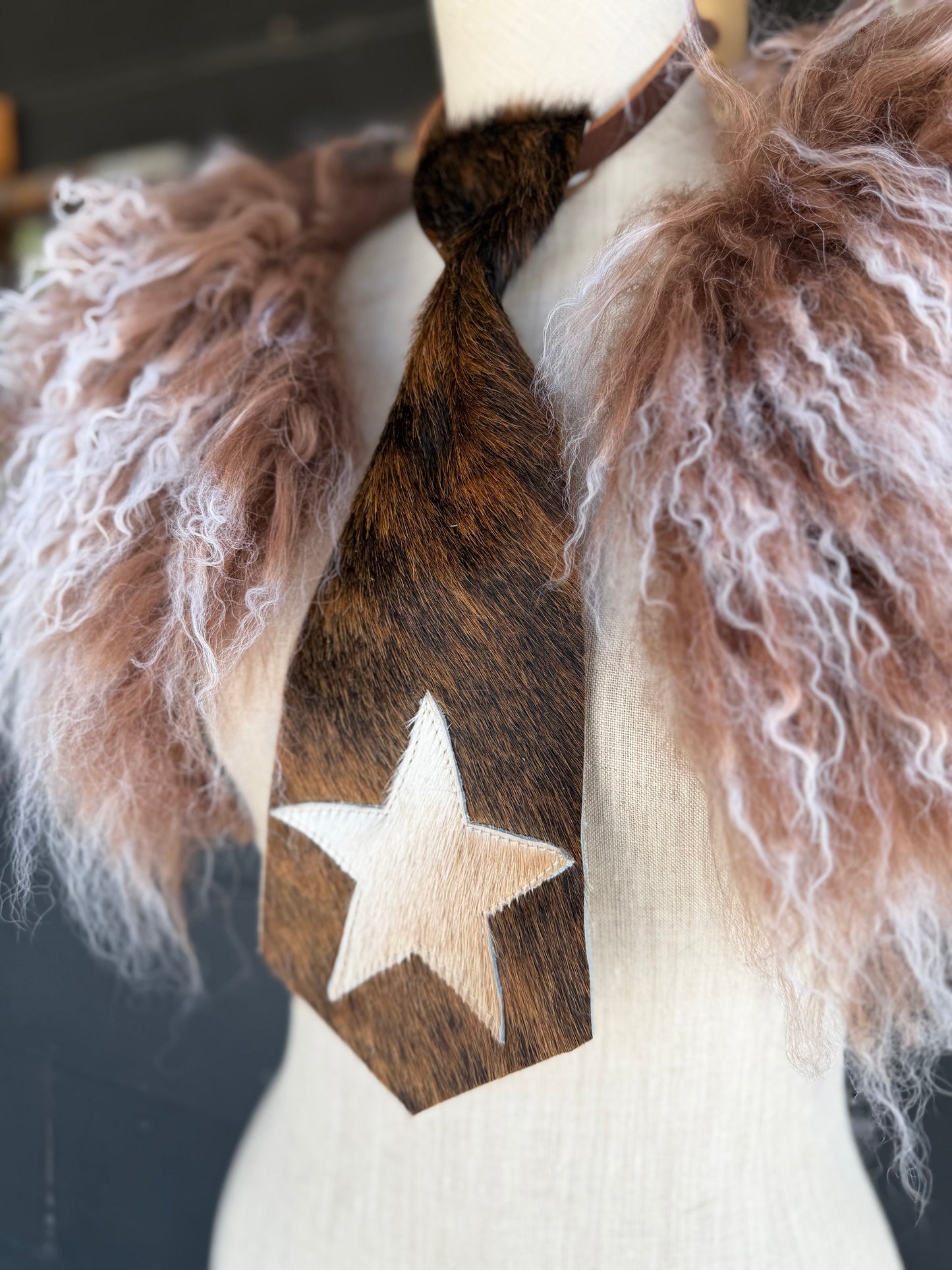 Dirty Mojave Star Heirloom Leather & Necktie