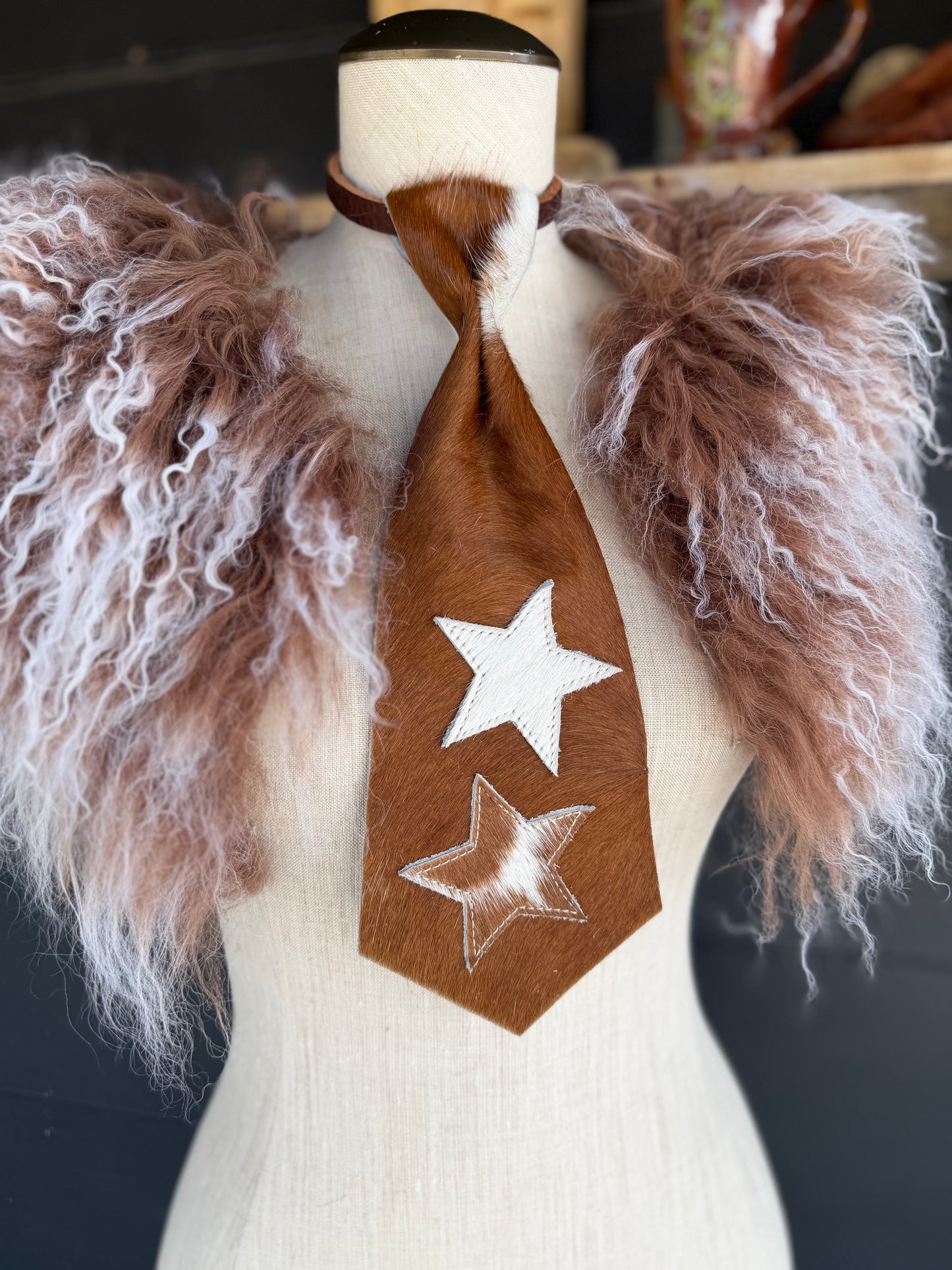 Dirty Mojave Star Heirloom Leather & Necktie