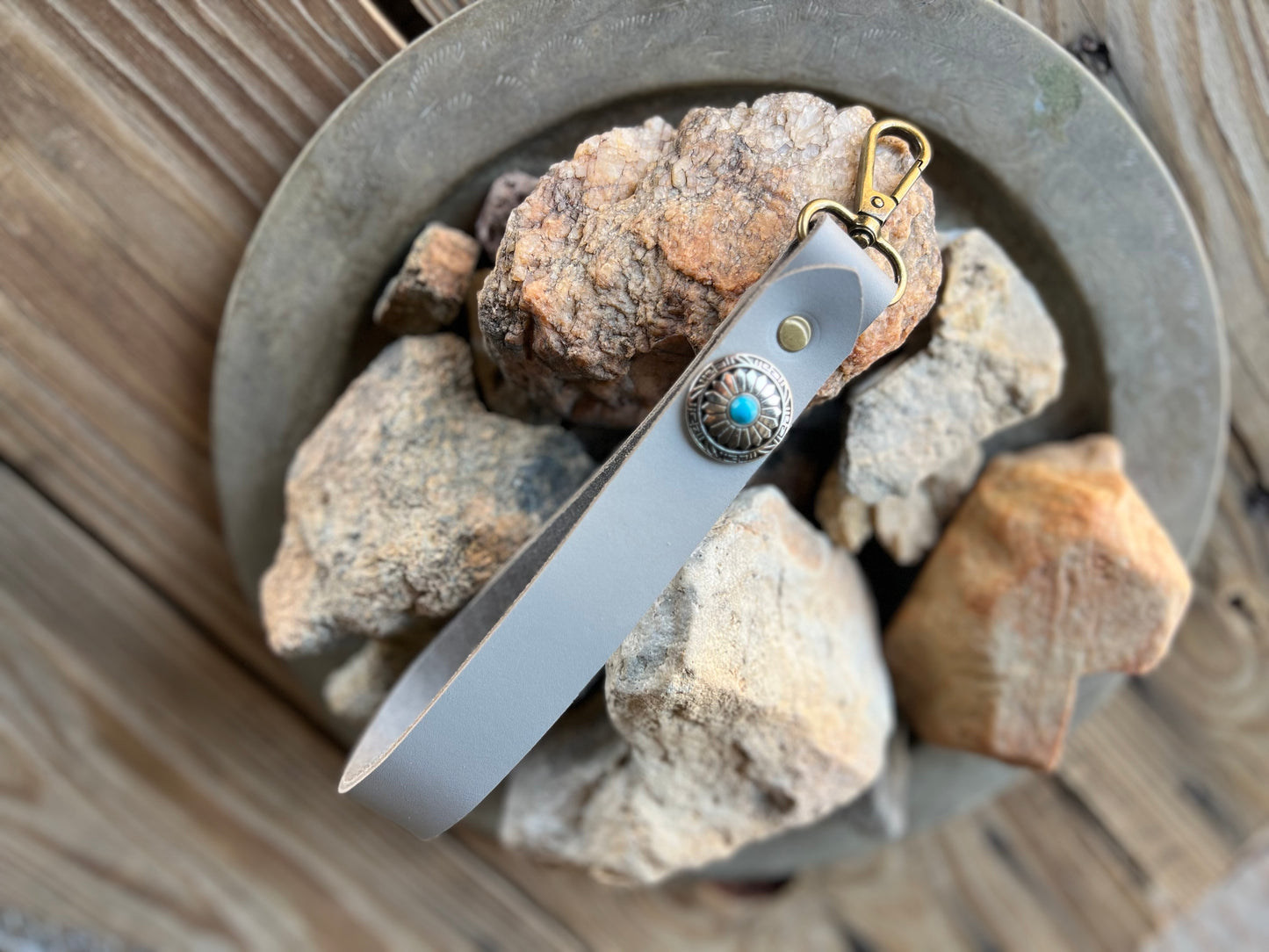 Leather Key Chain Strap Bag Charm