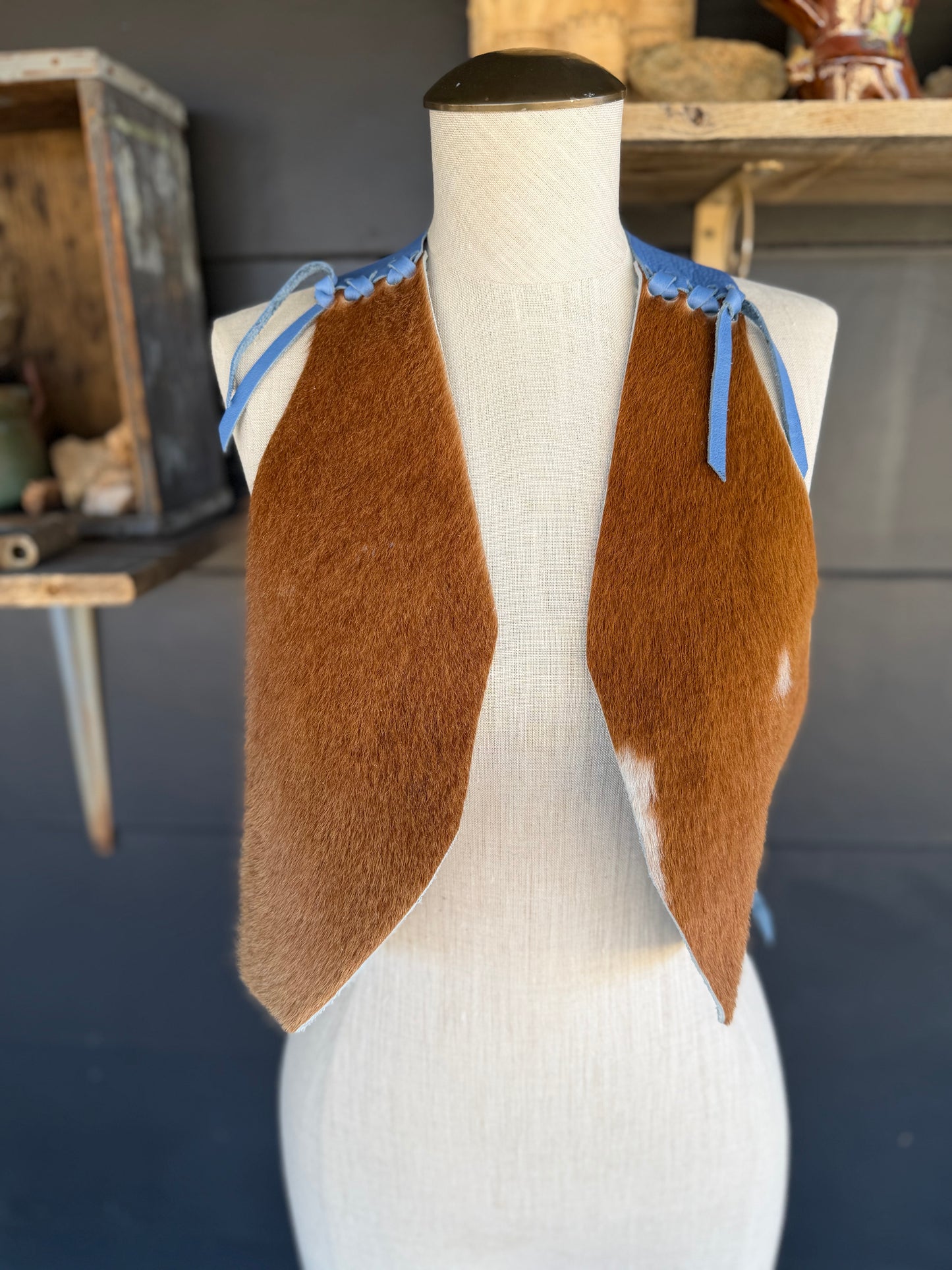 The Homestead Cowhide Vest