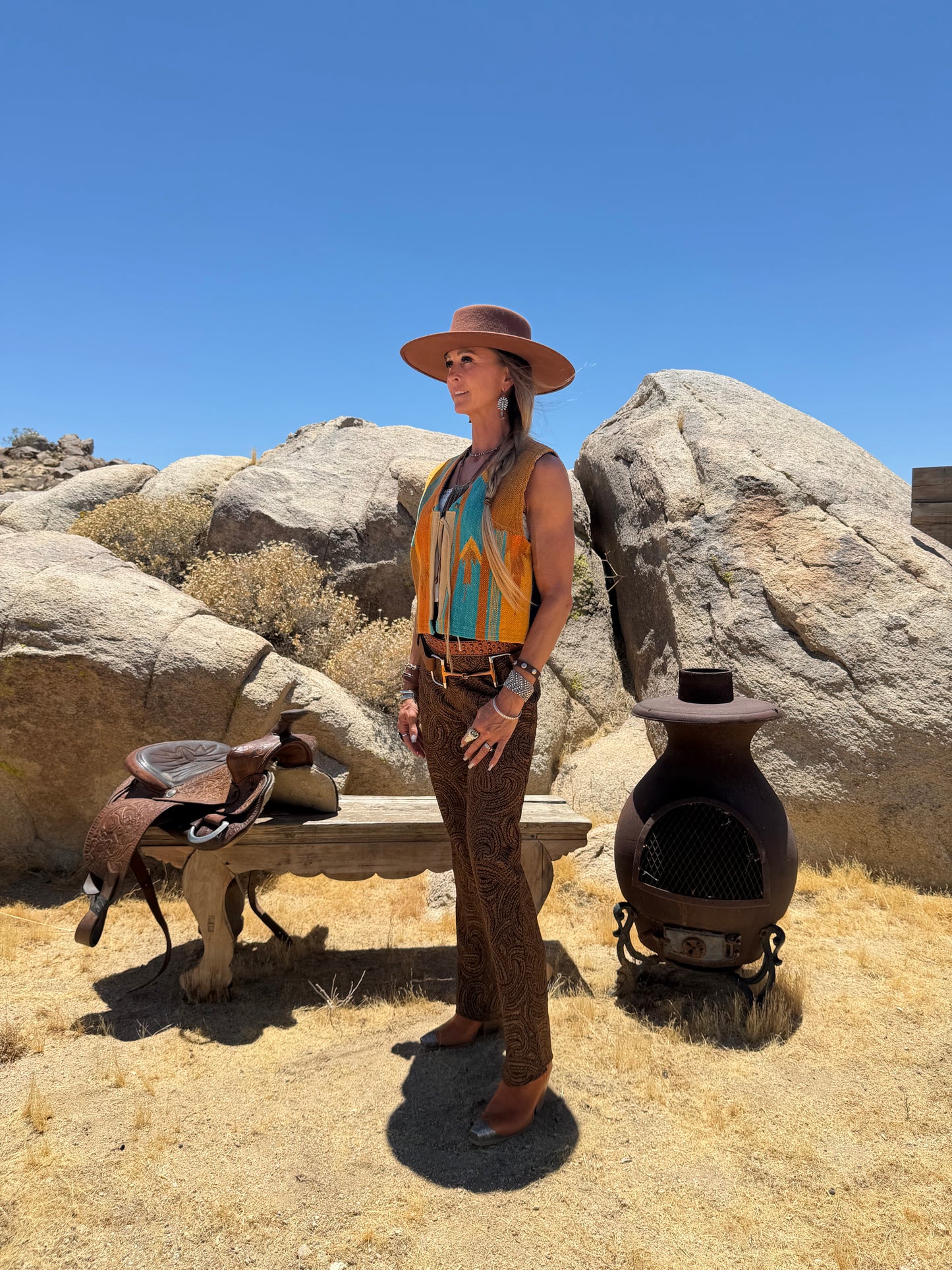 Vintage Sandy Starkman Western Vest
