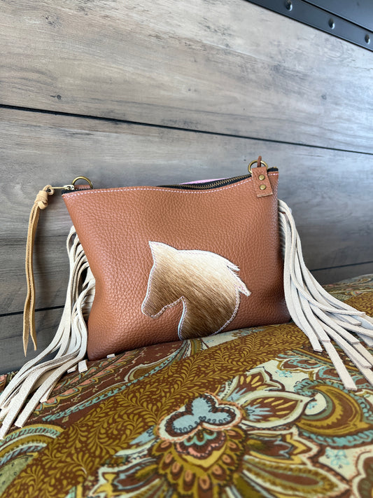 The Trail Pack Mini Leather Fringe Handbag